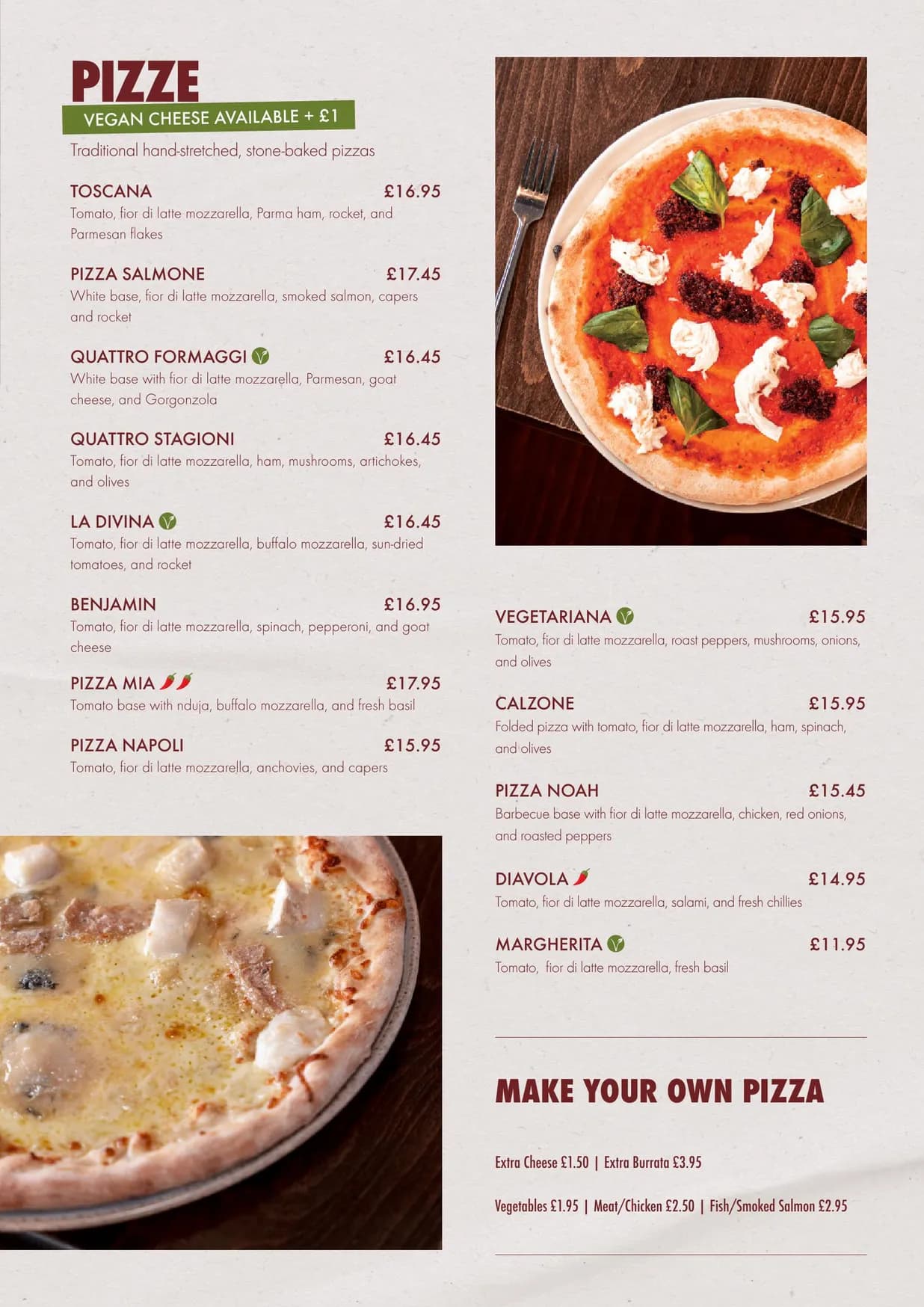 La Divina menu, page 5