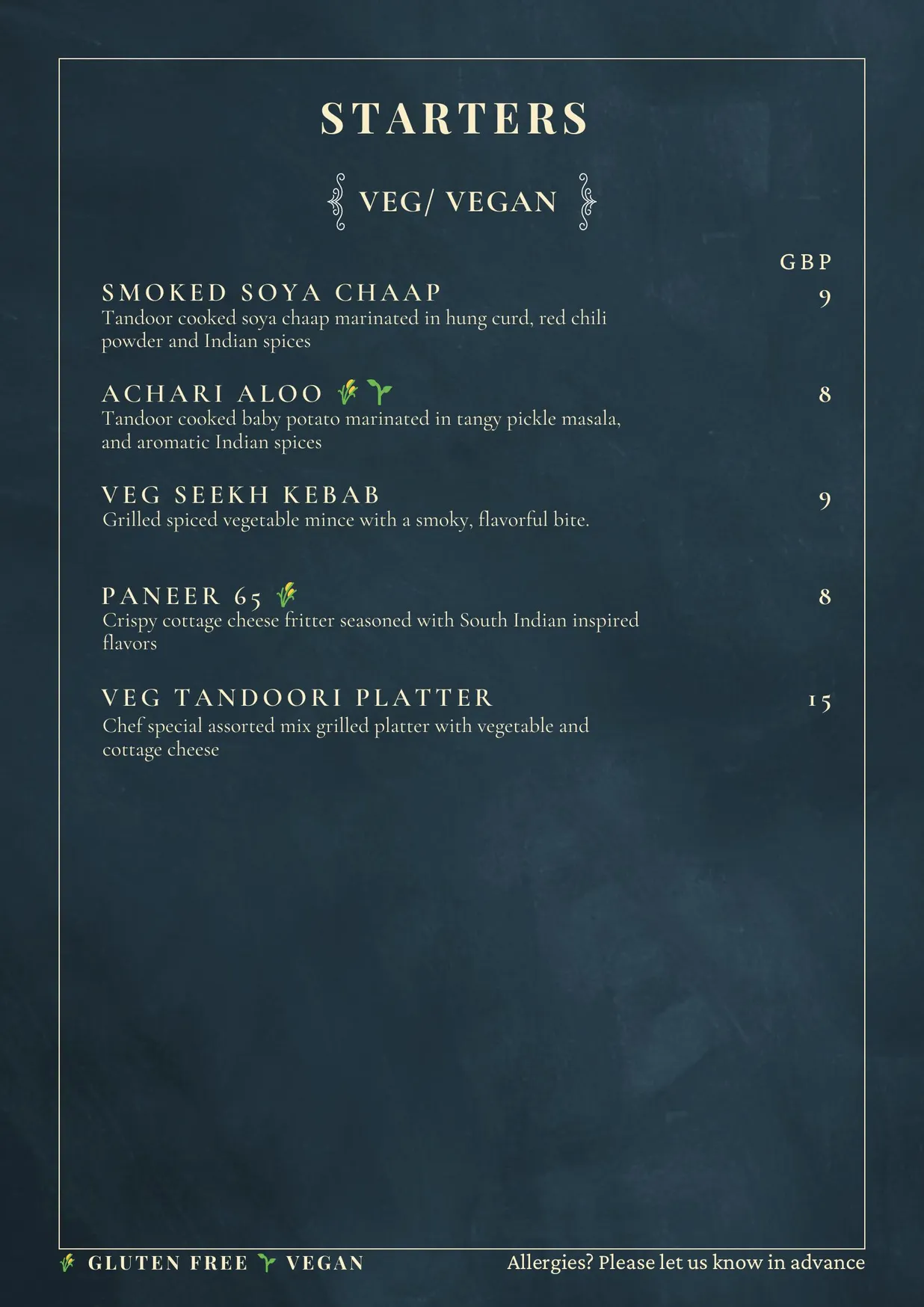 Mezwaani menu, page 4