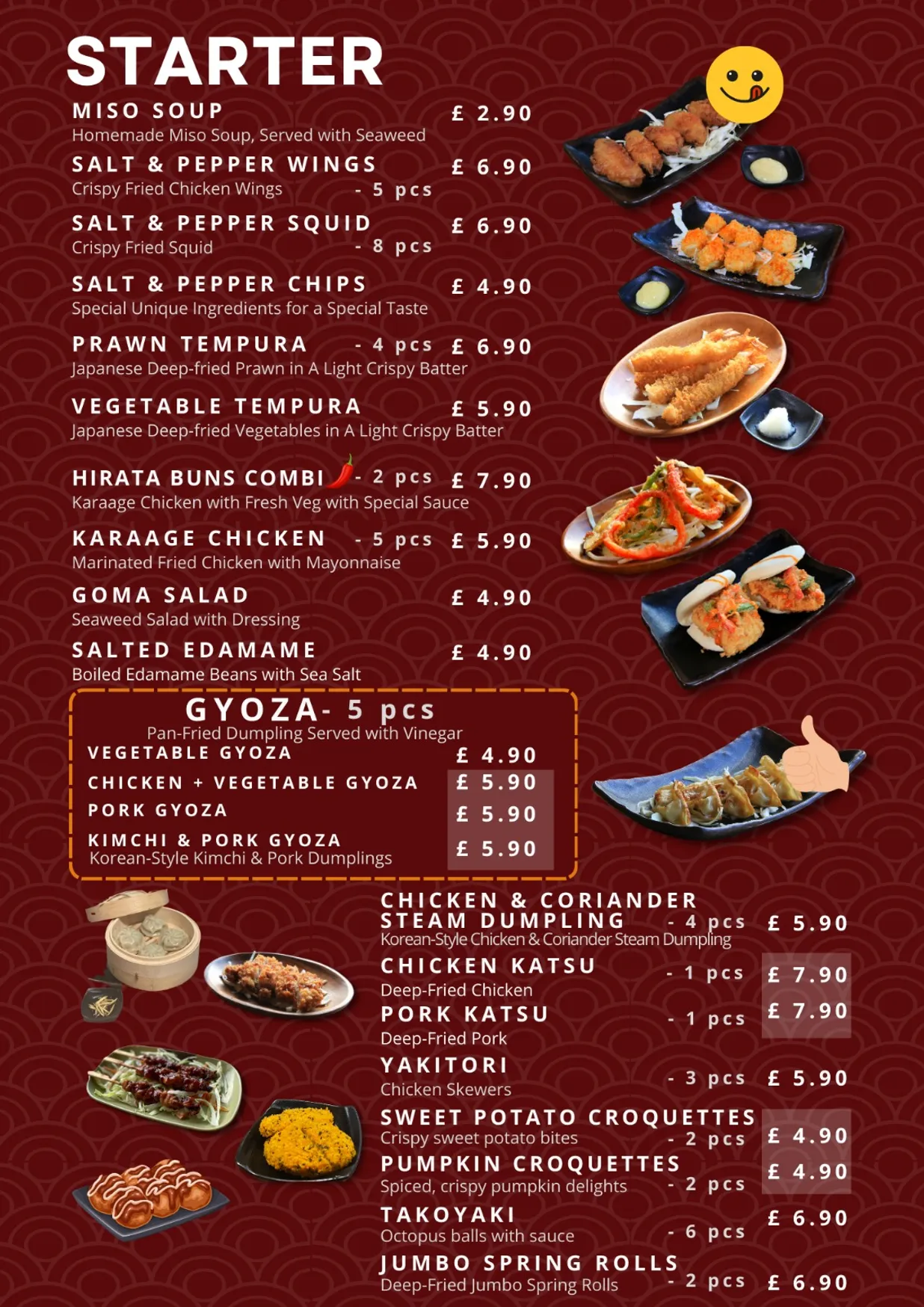 Ramen Zen menu, page 2