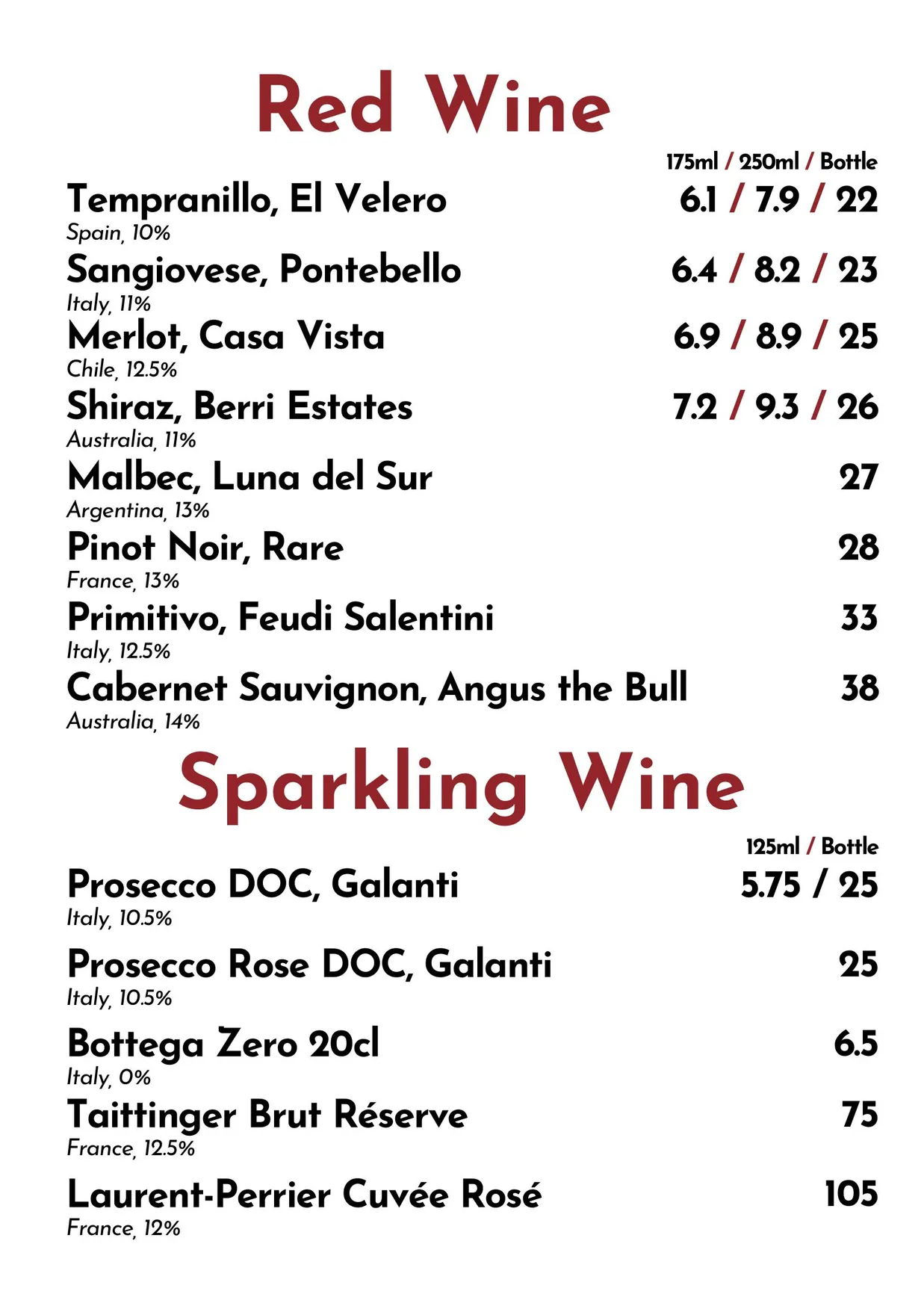 1051 GWR menu, page 9