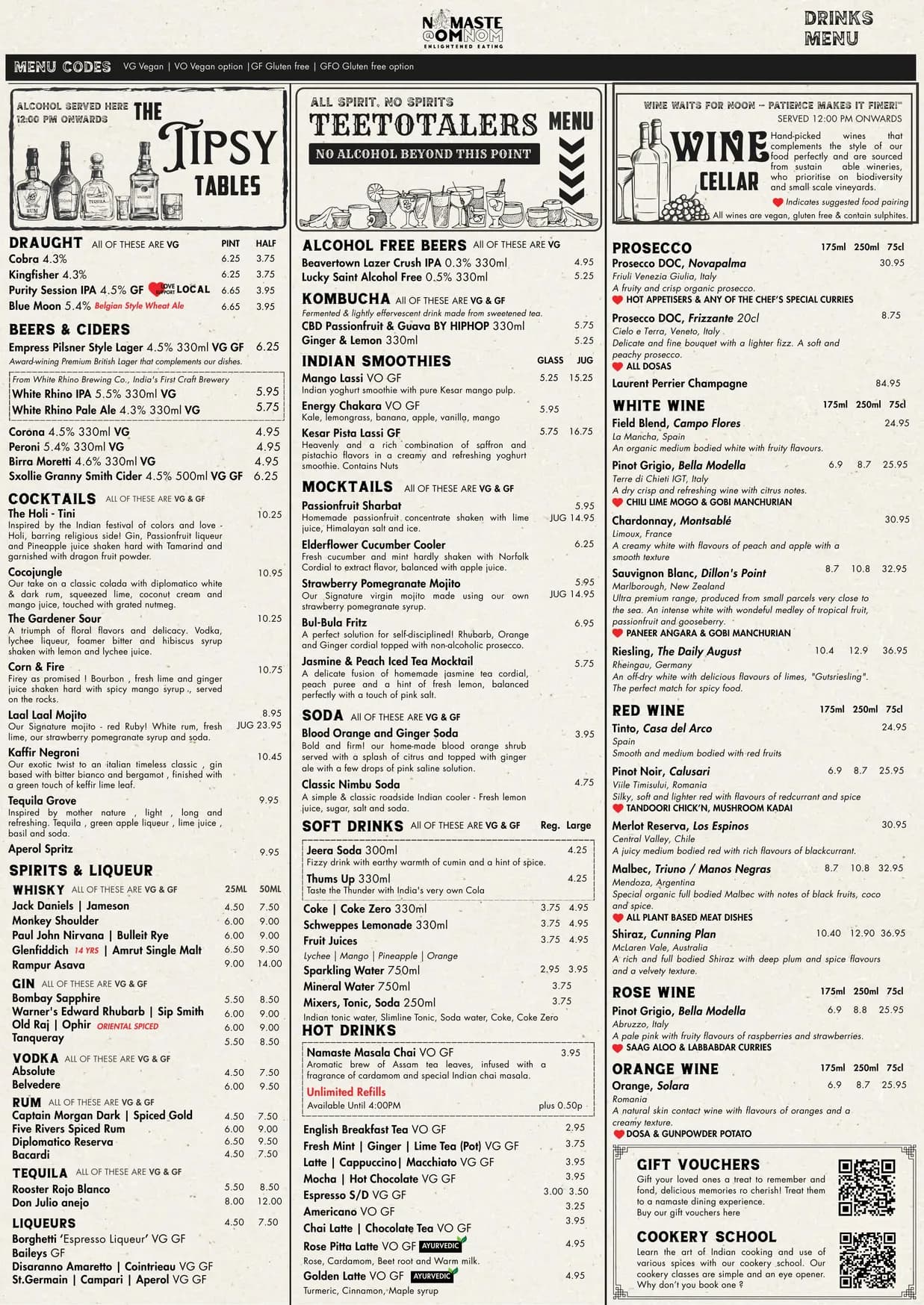 Omnom menu, page 2