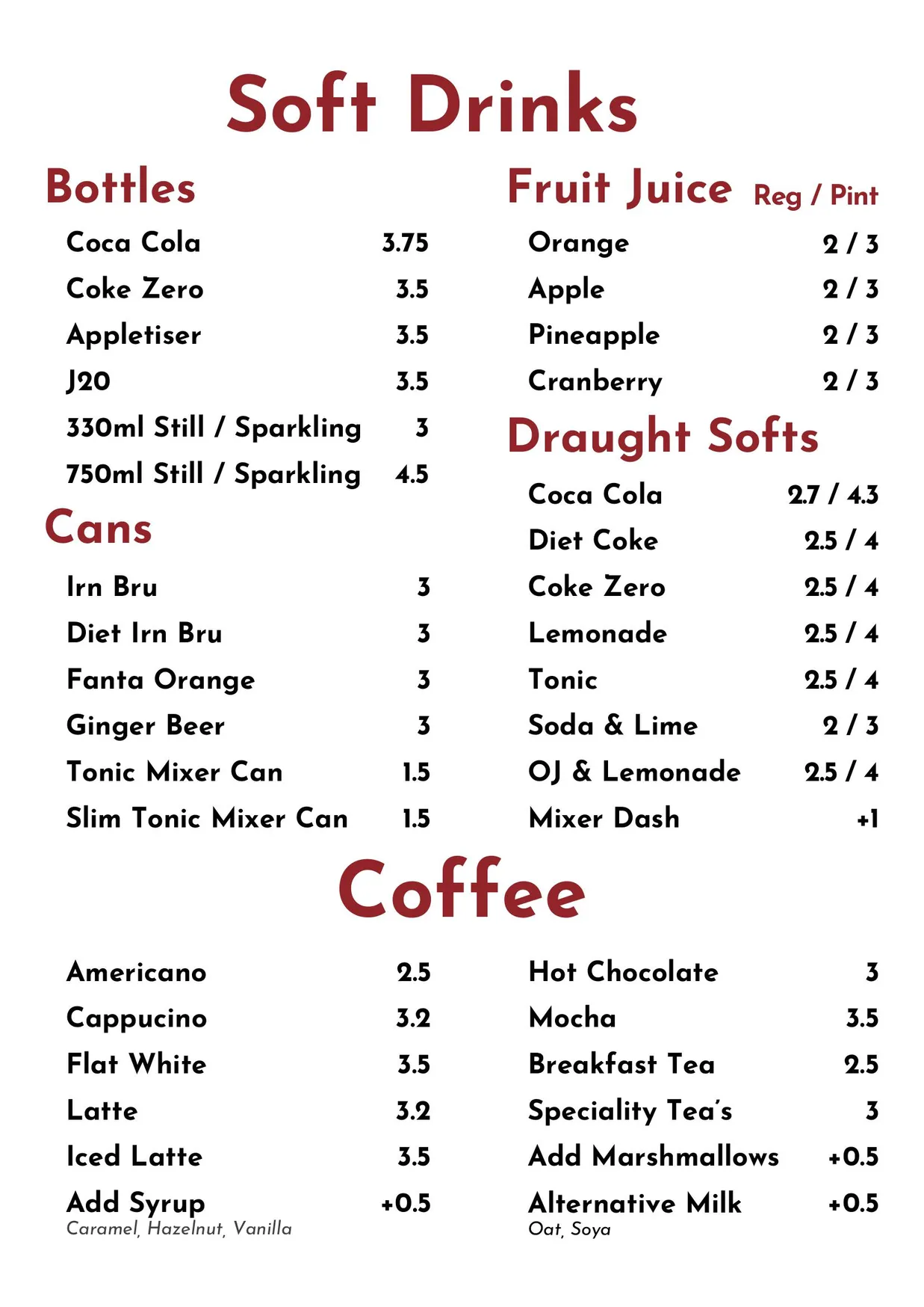 1051 GWR menu, page 7