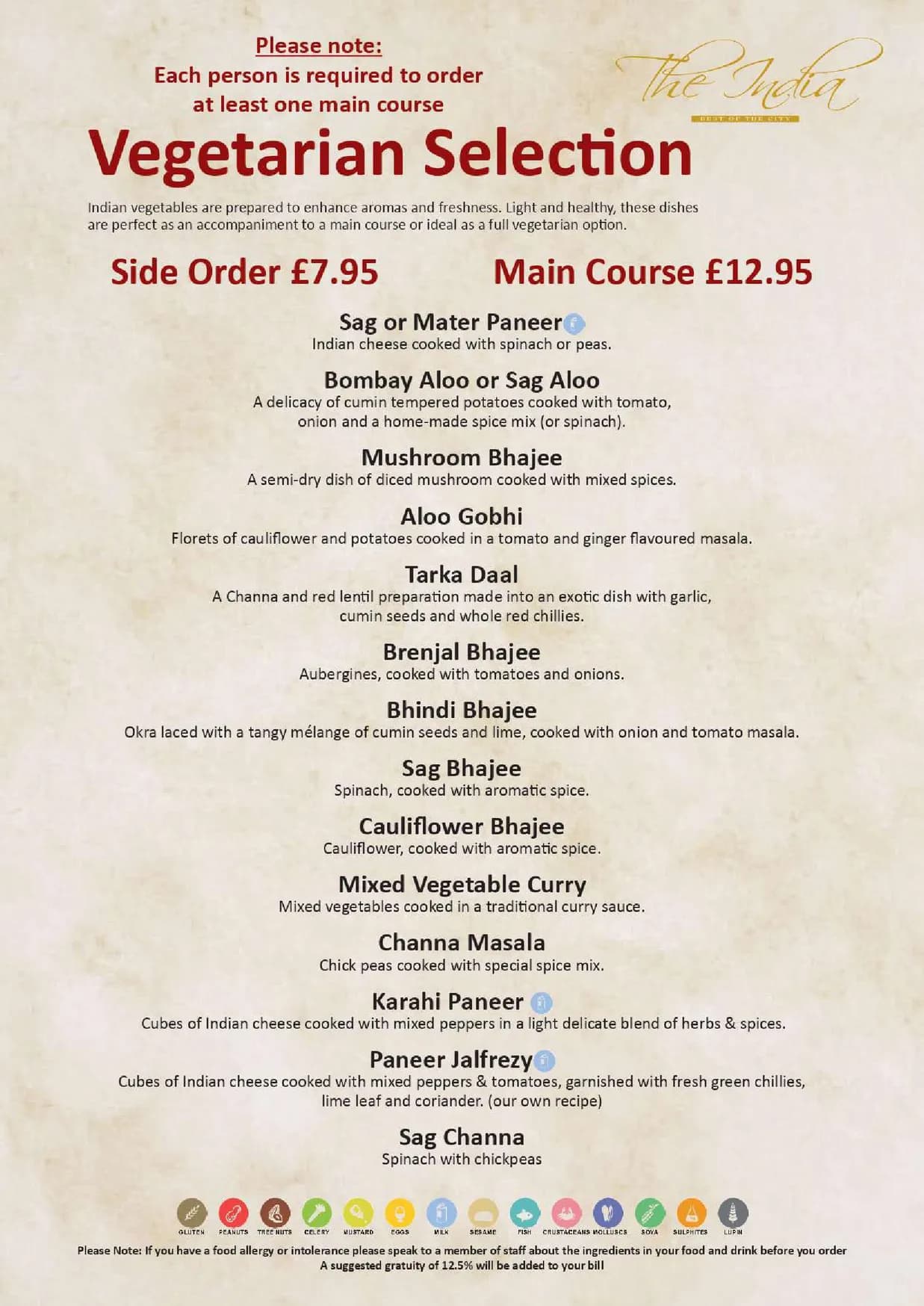 The India Monument menu, page 11