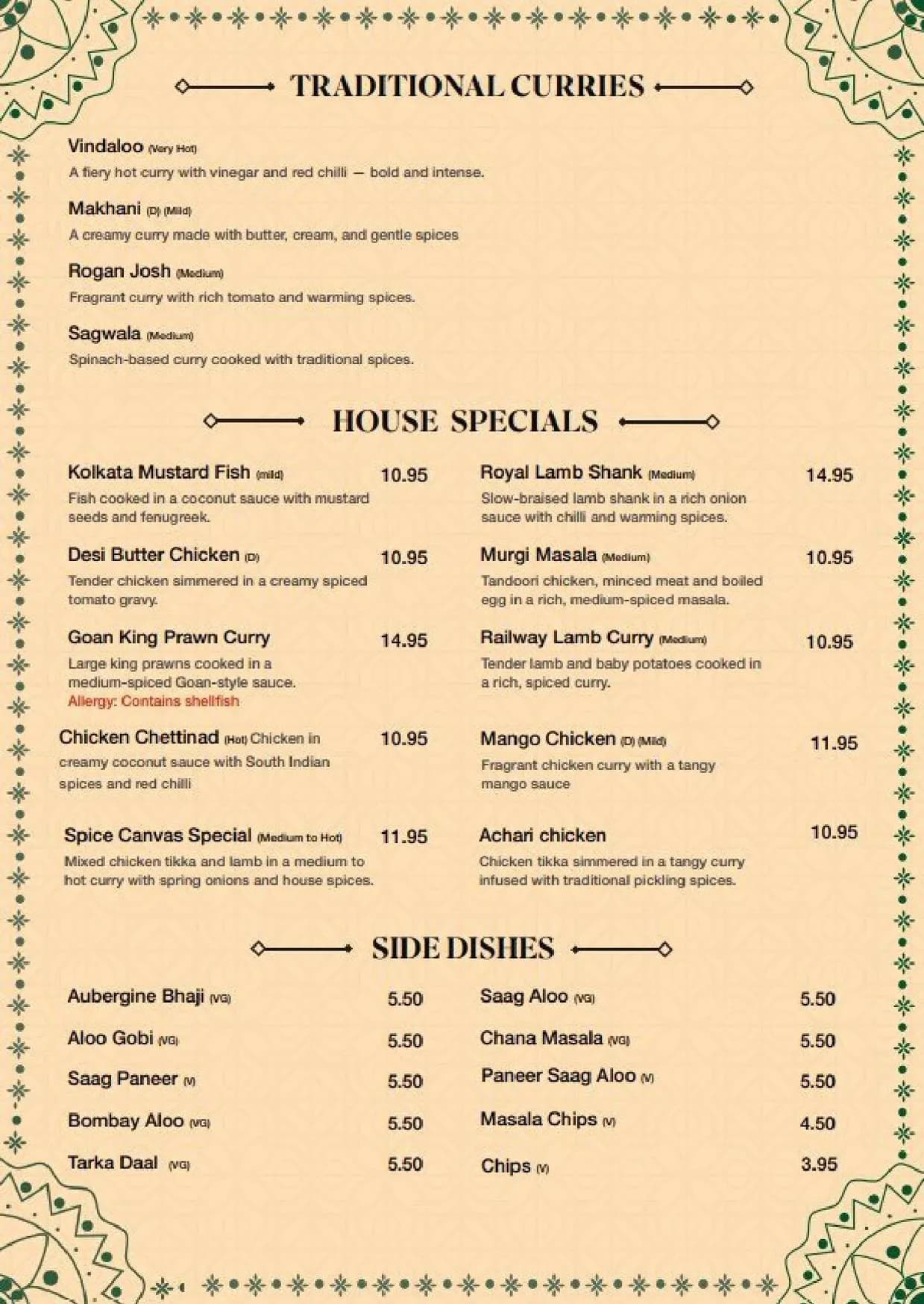 Naan & Co menu, page 3