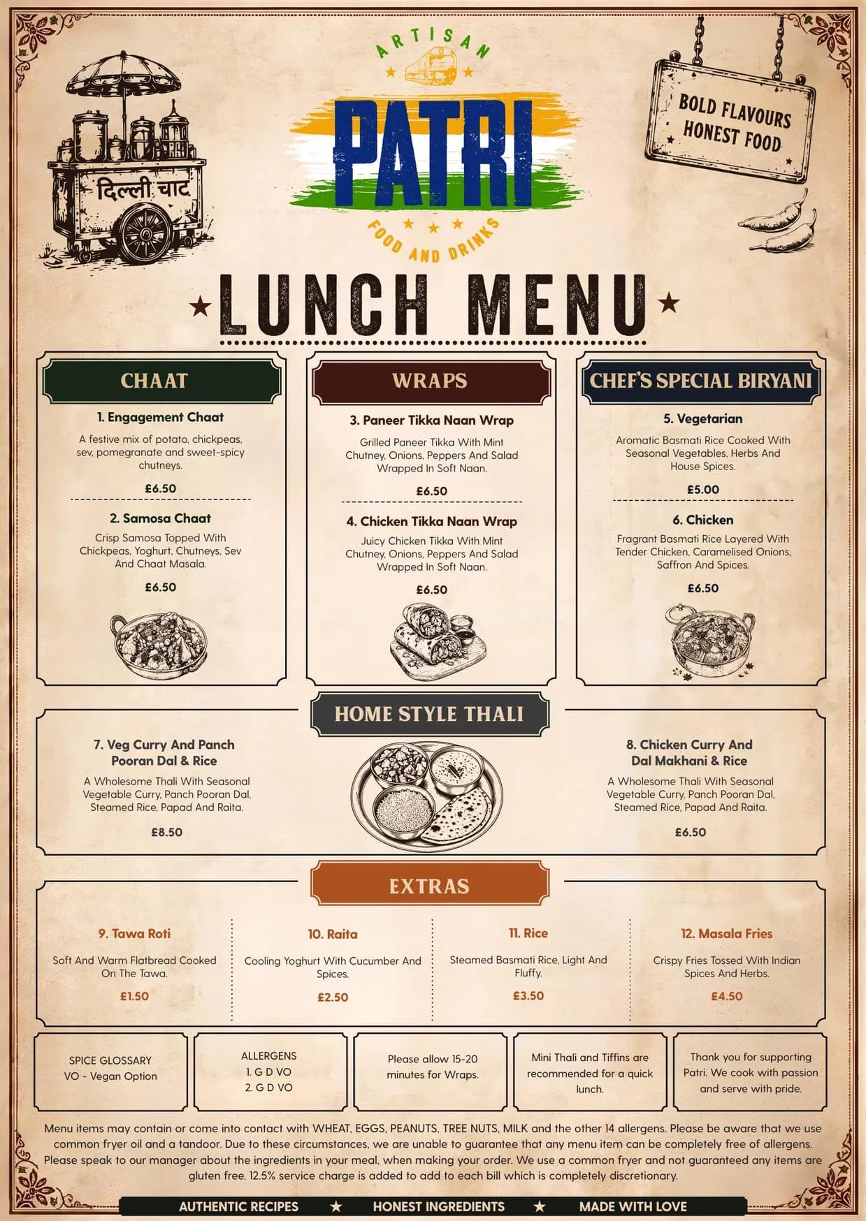 Patri menu, page 3