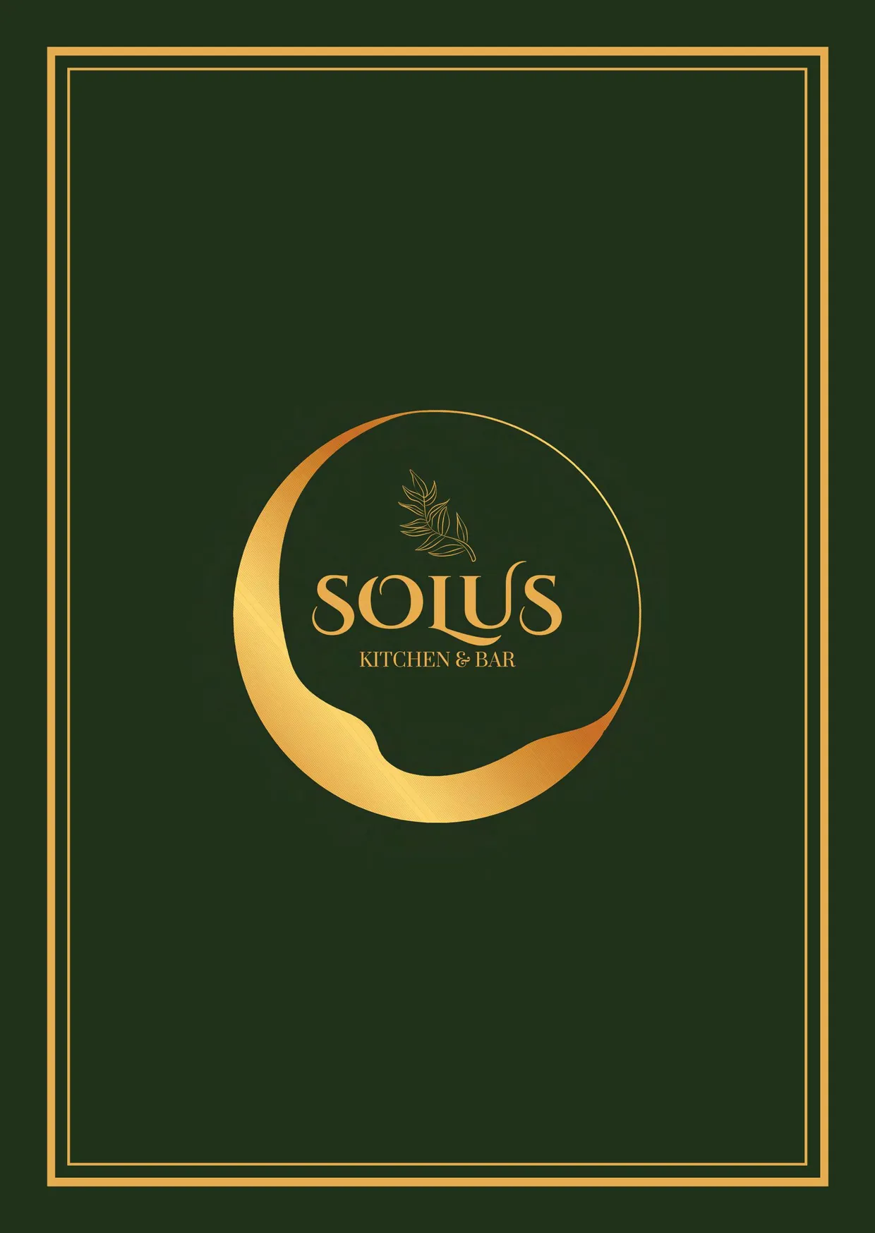 Solus Kitchen and Bar menu, page 20