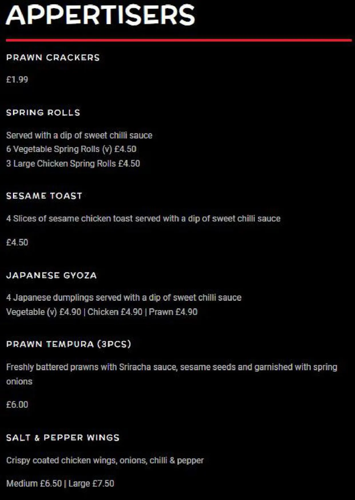 Juici Sushi menu, page 2