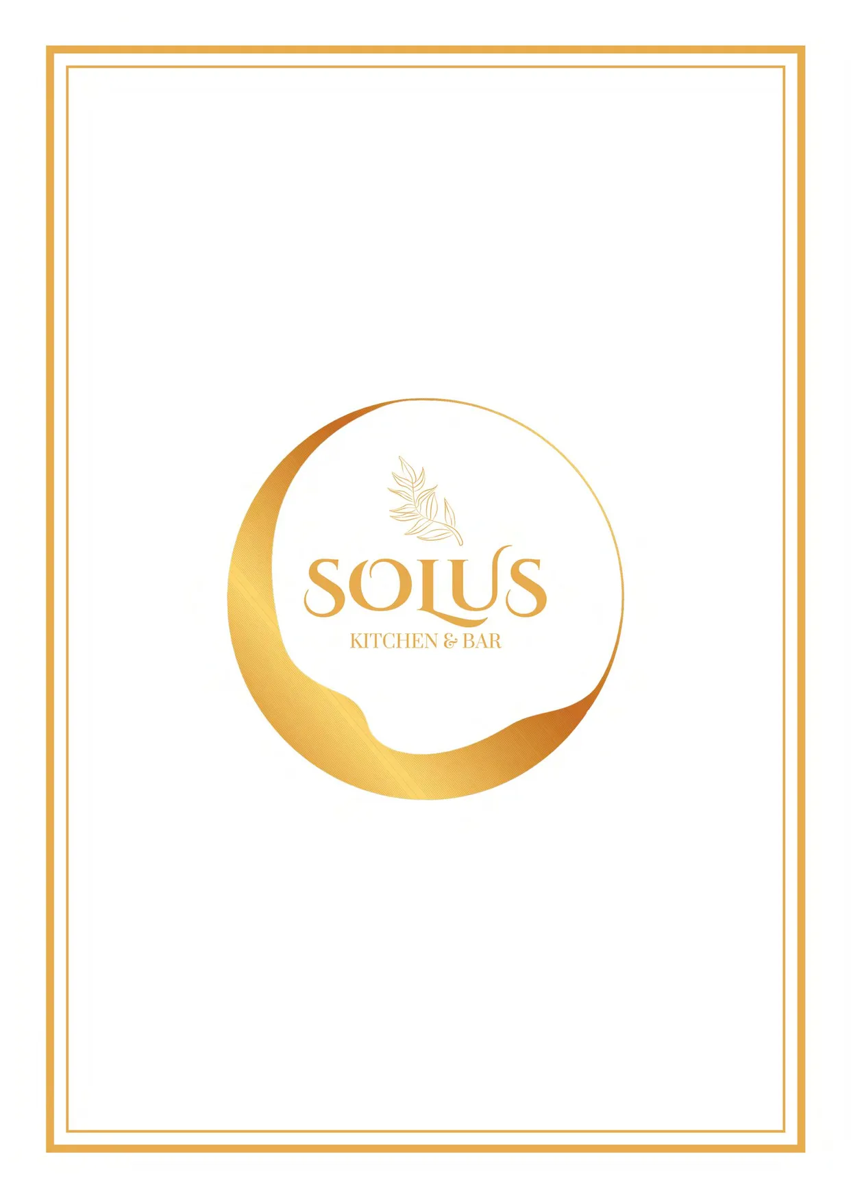 Solus Kitchen and Bar menu, page 3