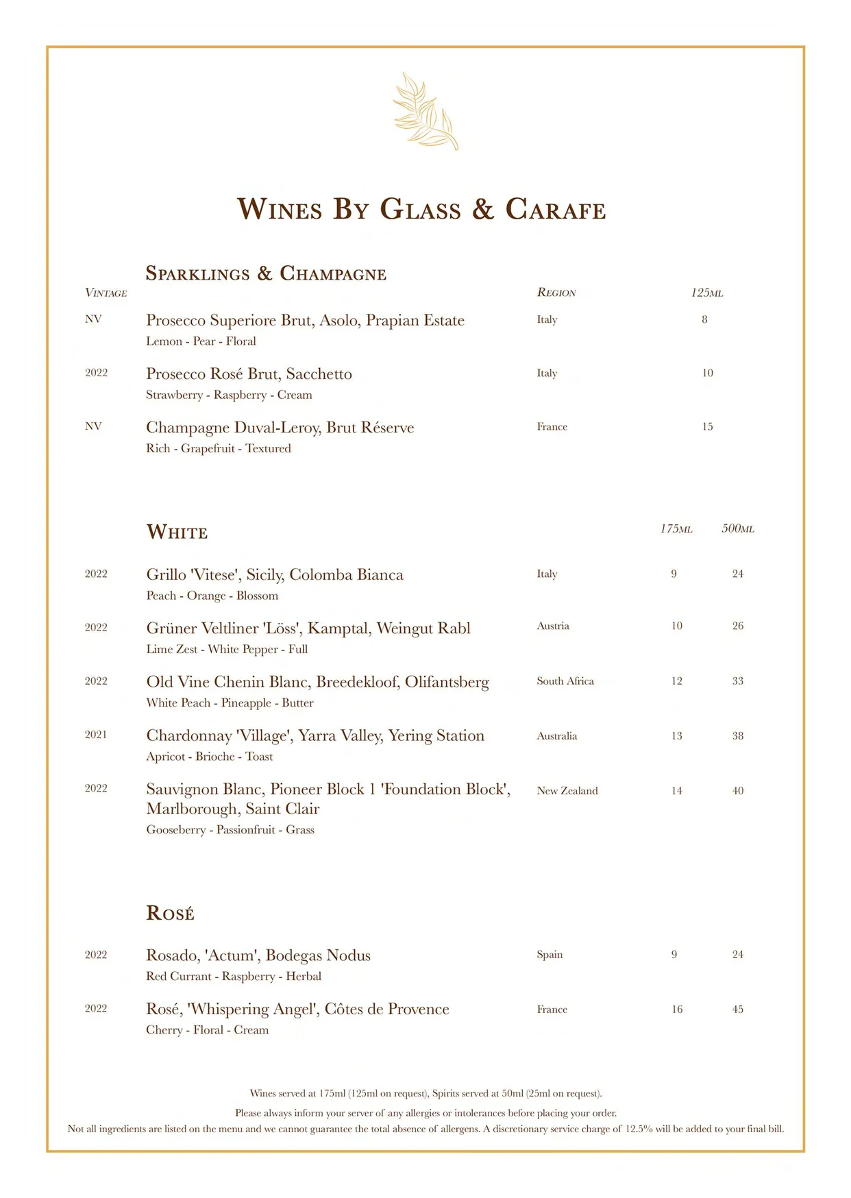 Solus Kitchen and Bar menu, page 7