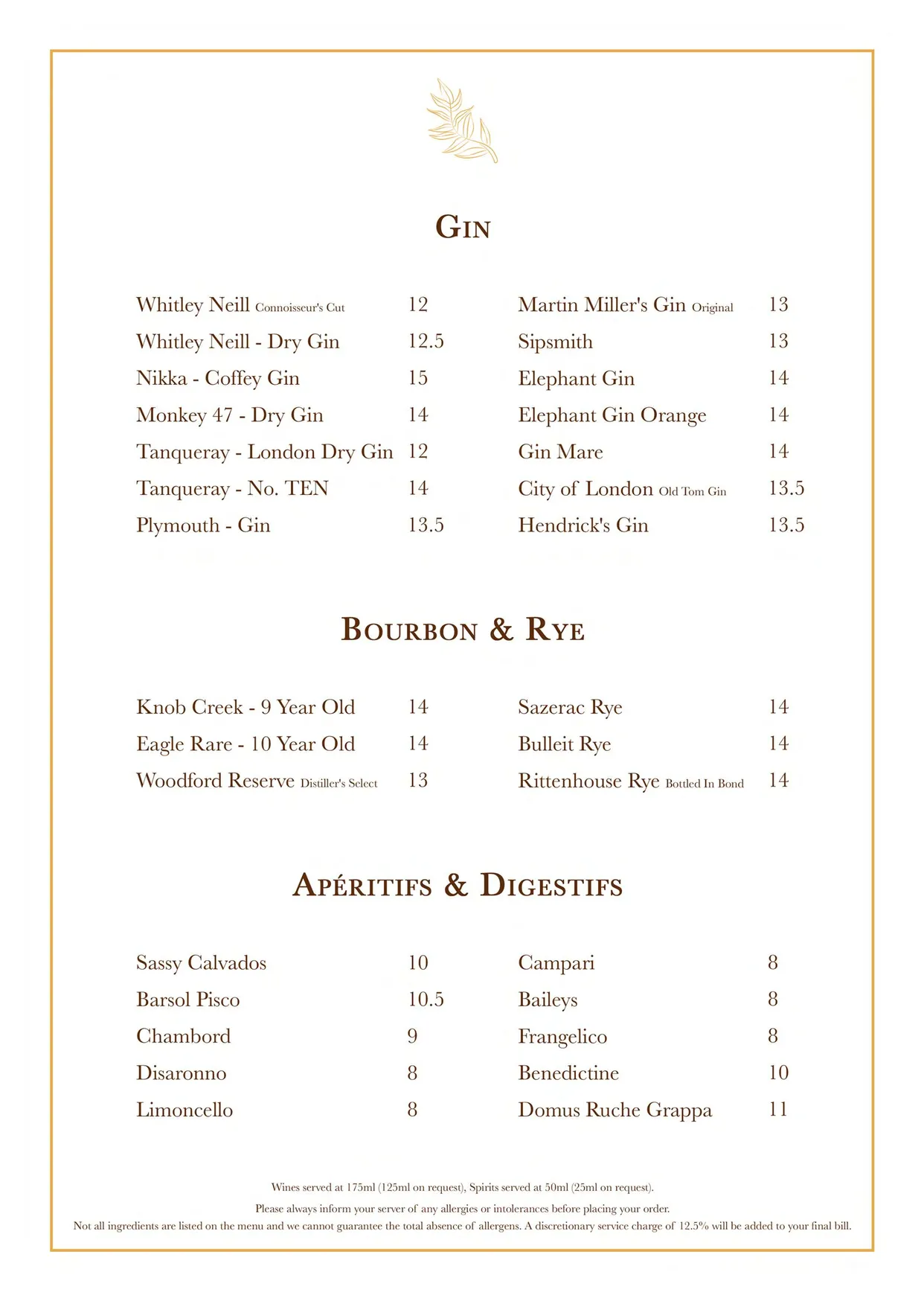 Solus Kitchen and Bar menu, page 13