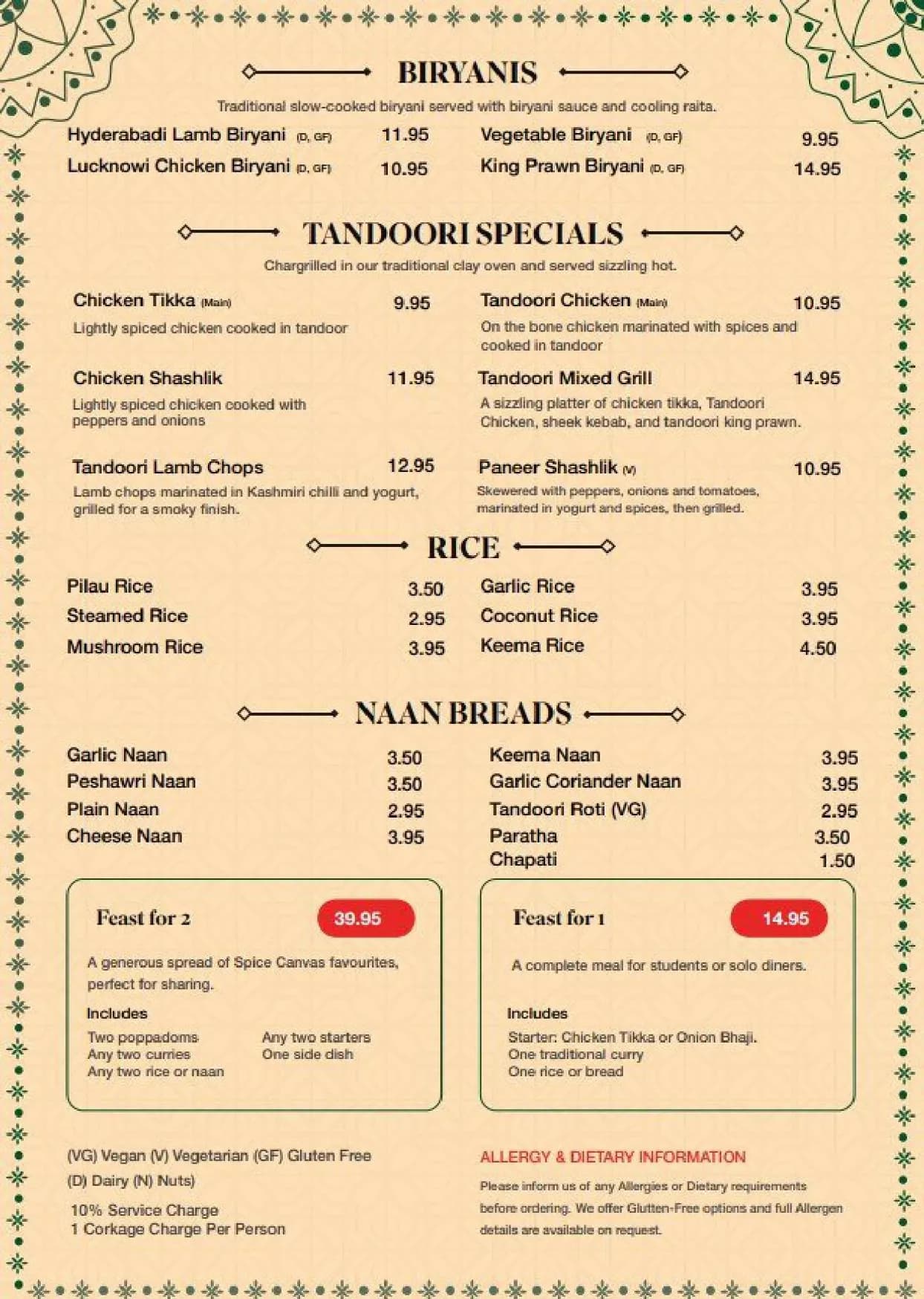 Naan & Co menu, page 4