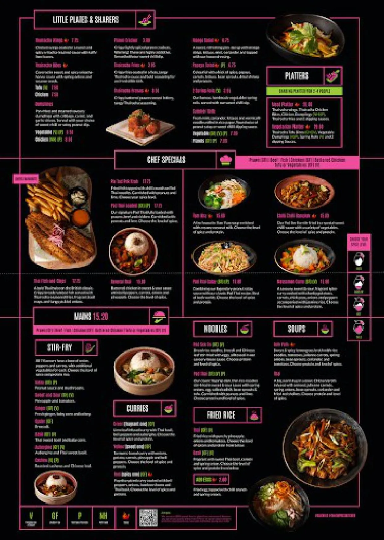 Thai Express Kitchen menu, page 1