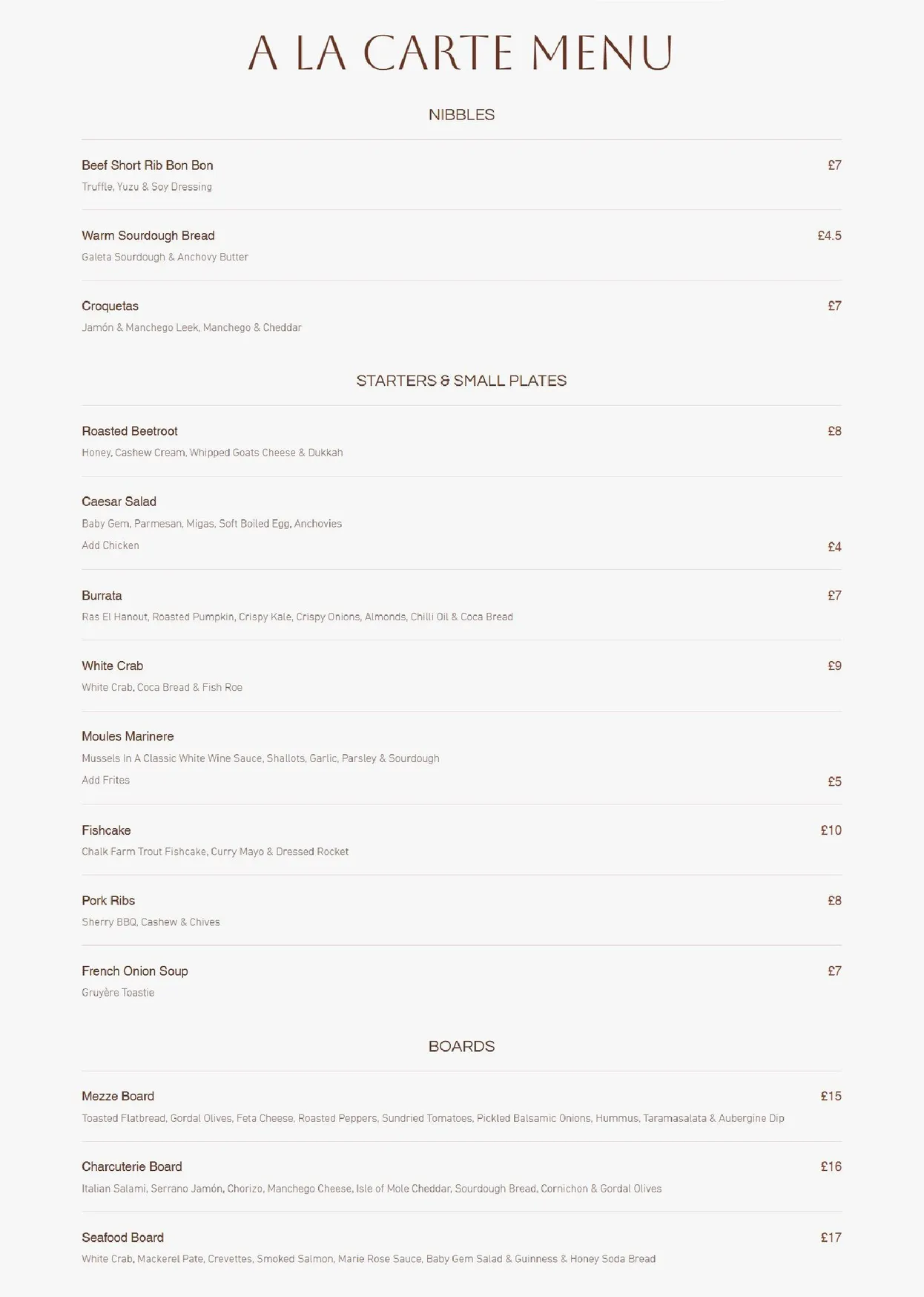 Layla's Bistro menu, page 4
