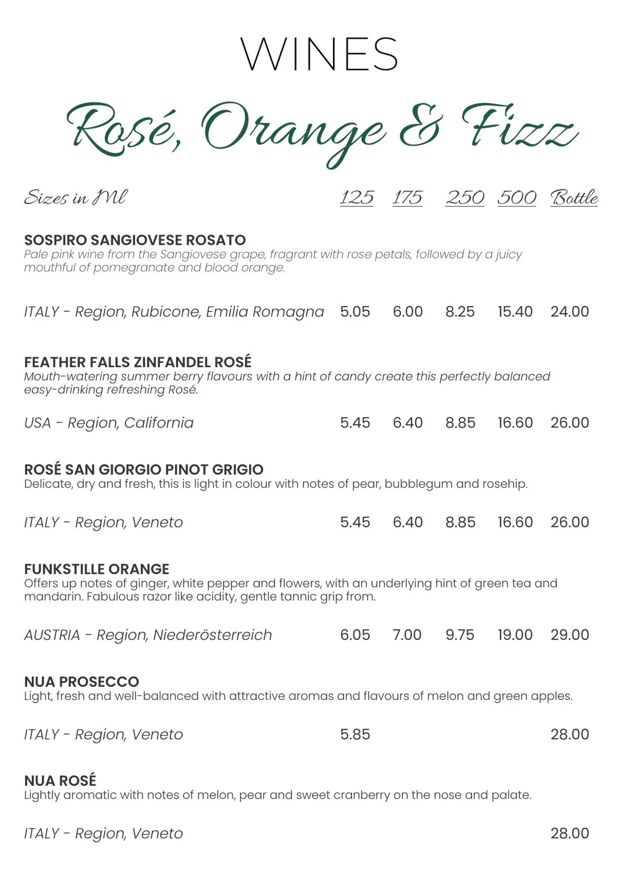 Limas menu, page 7