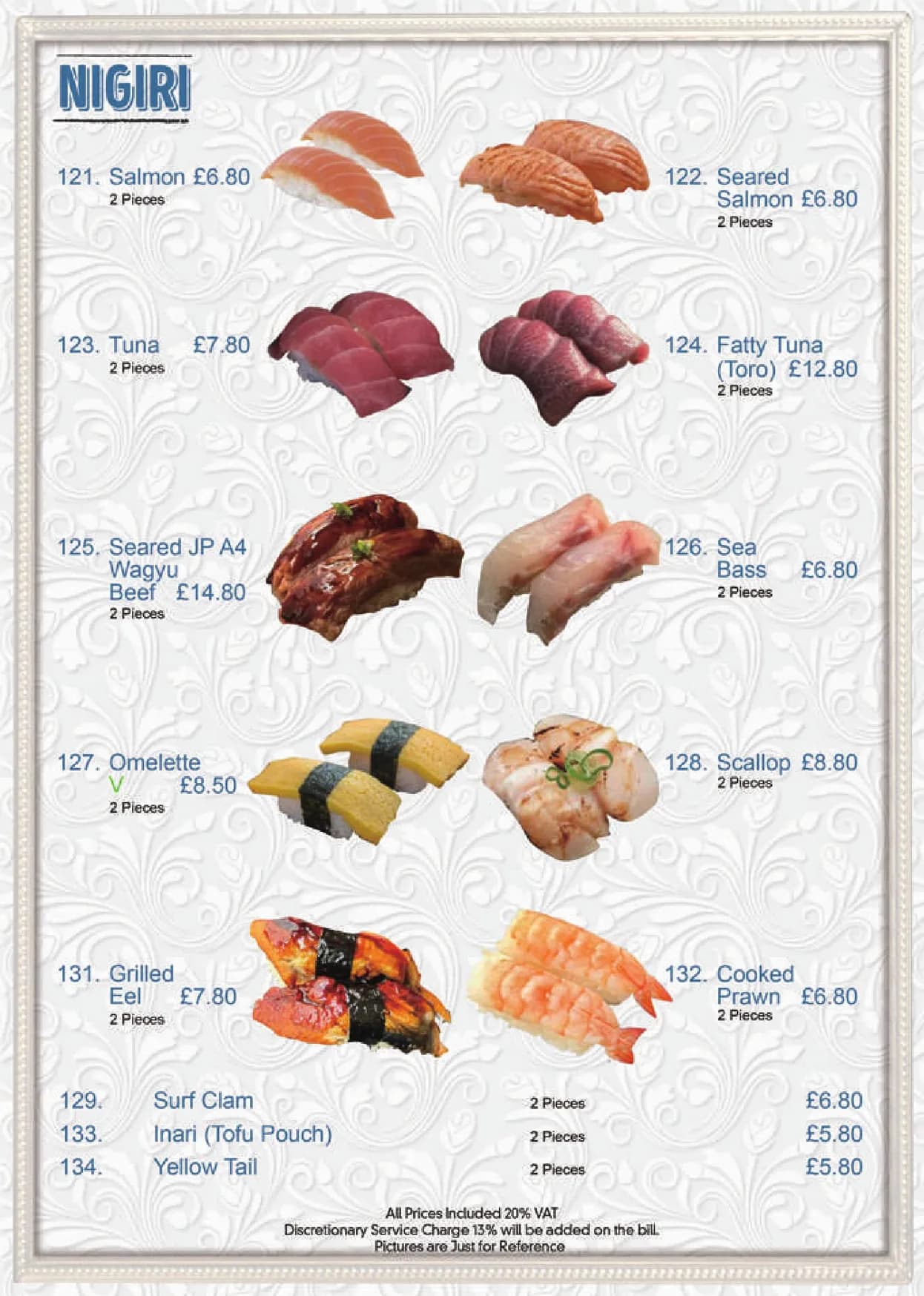 Nazuki Garden menu, page 7