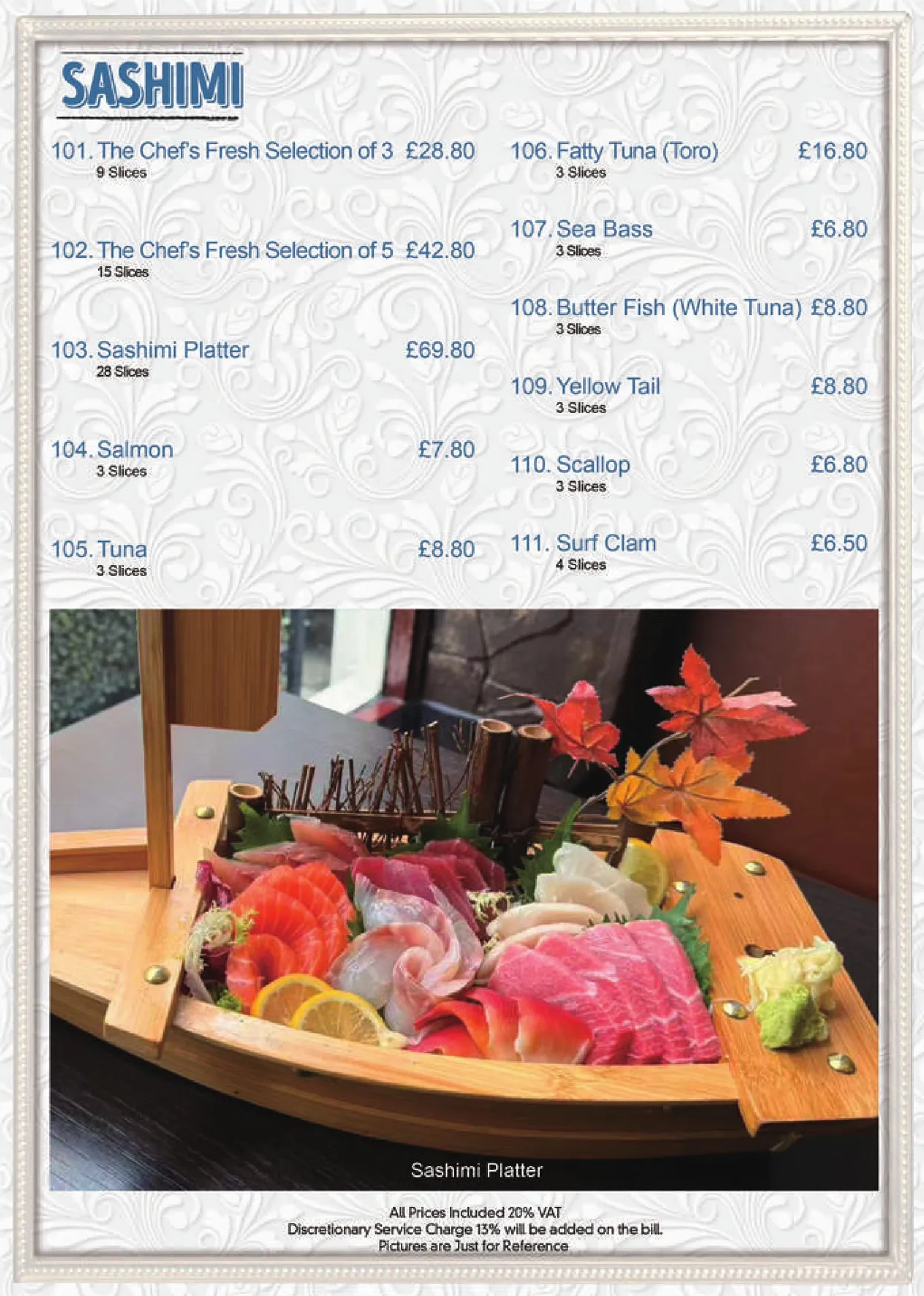 Nazuki Garden menu, page 6