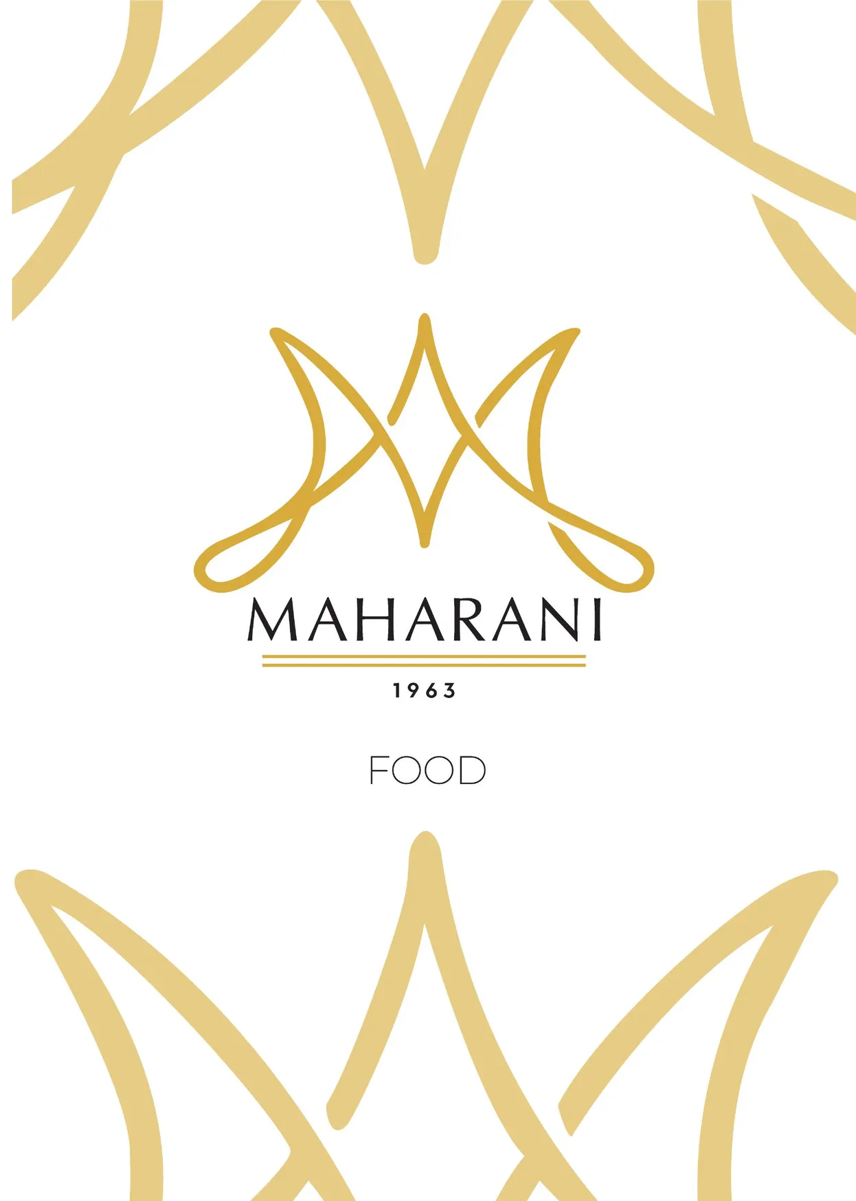 Maharani Palace menu, page 1