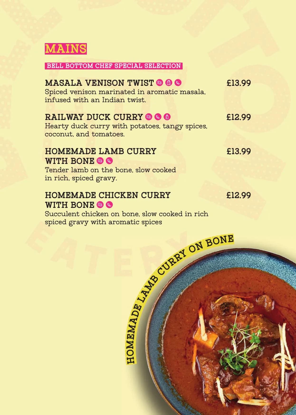 Bell Bottom Eatery menu, page 18