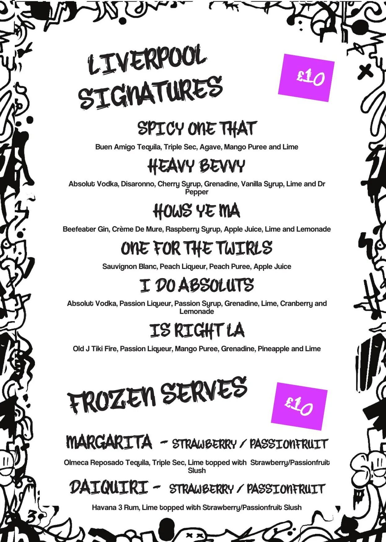 Golf Fang menu, page 7