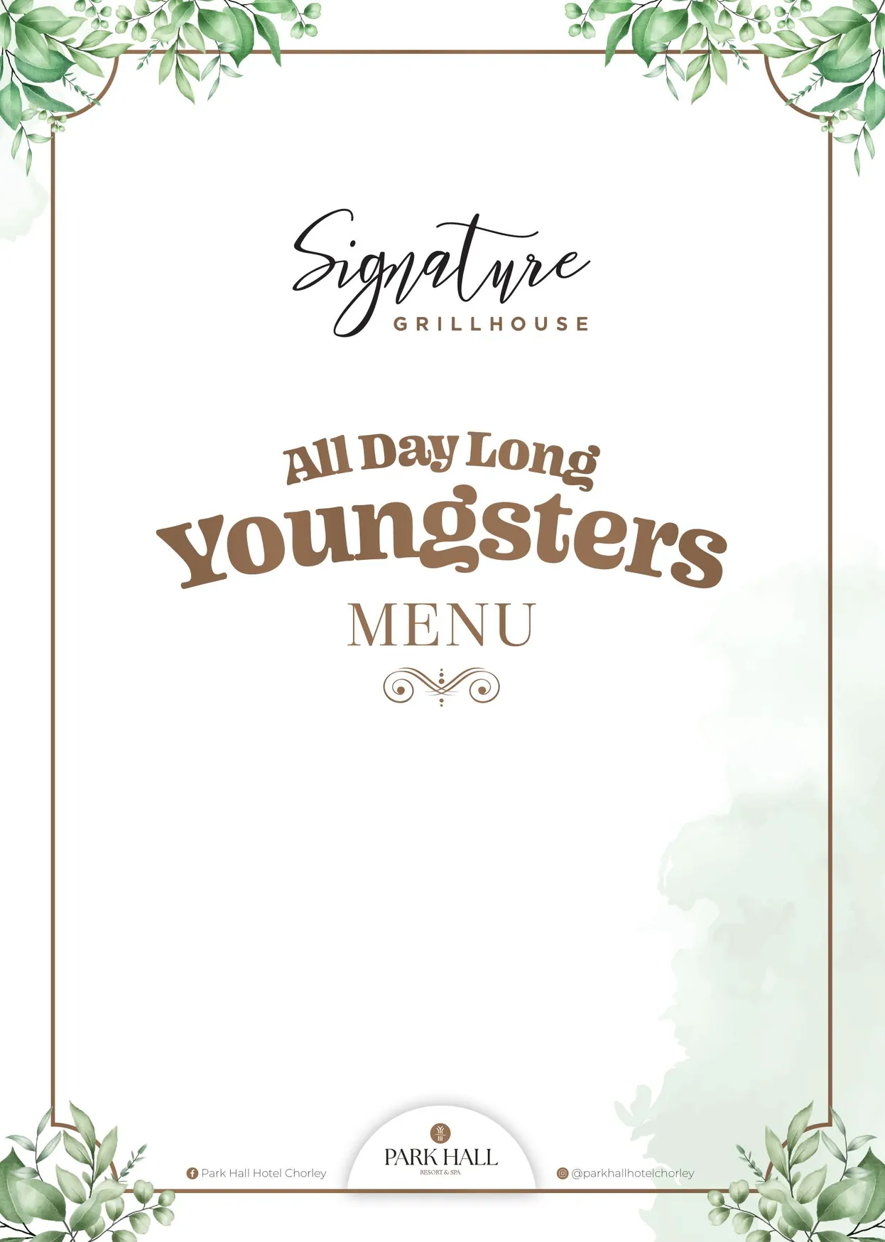 Signature Grill House menu, page 3