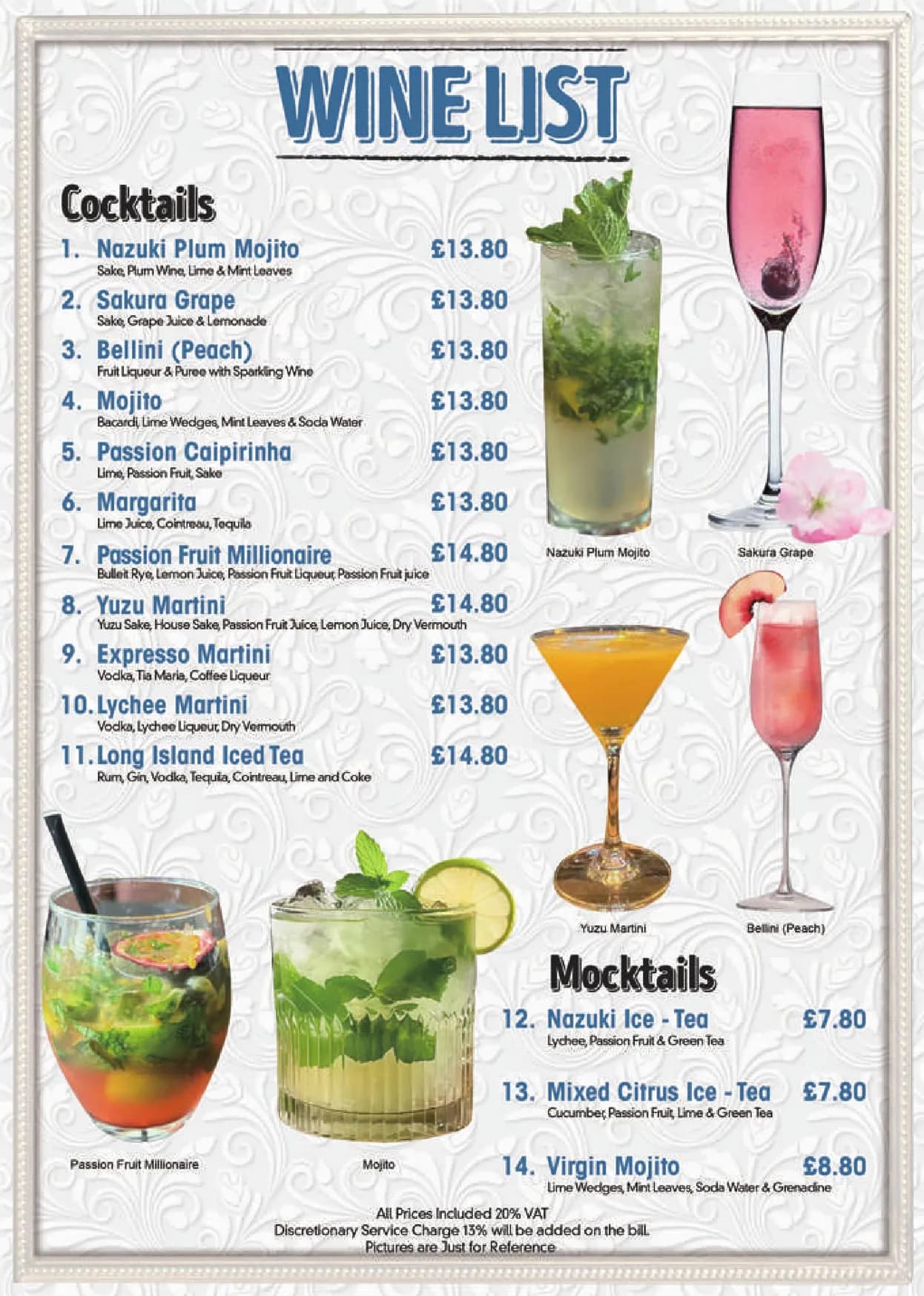 Nazuki Garden menu, page 21