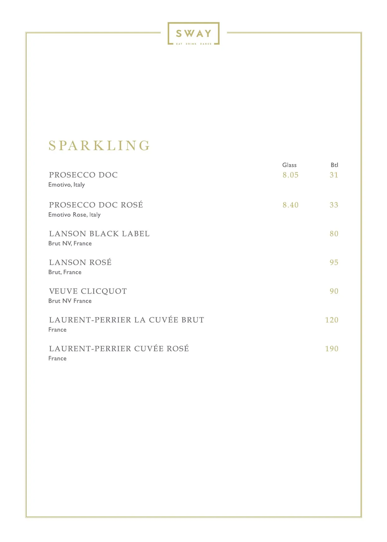 Mayamama at Sway menu, page 8