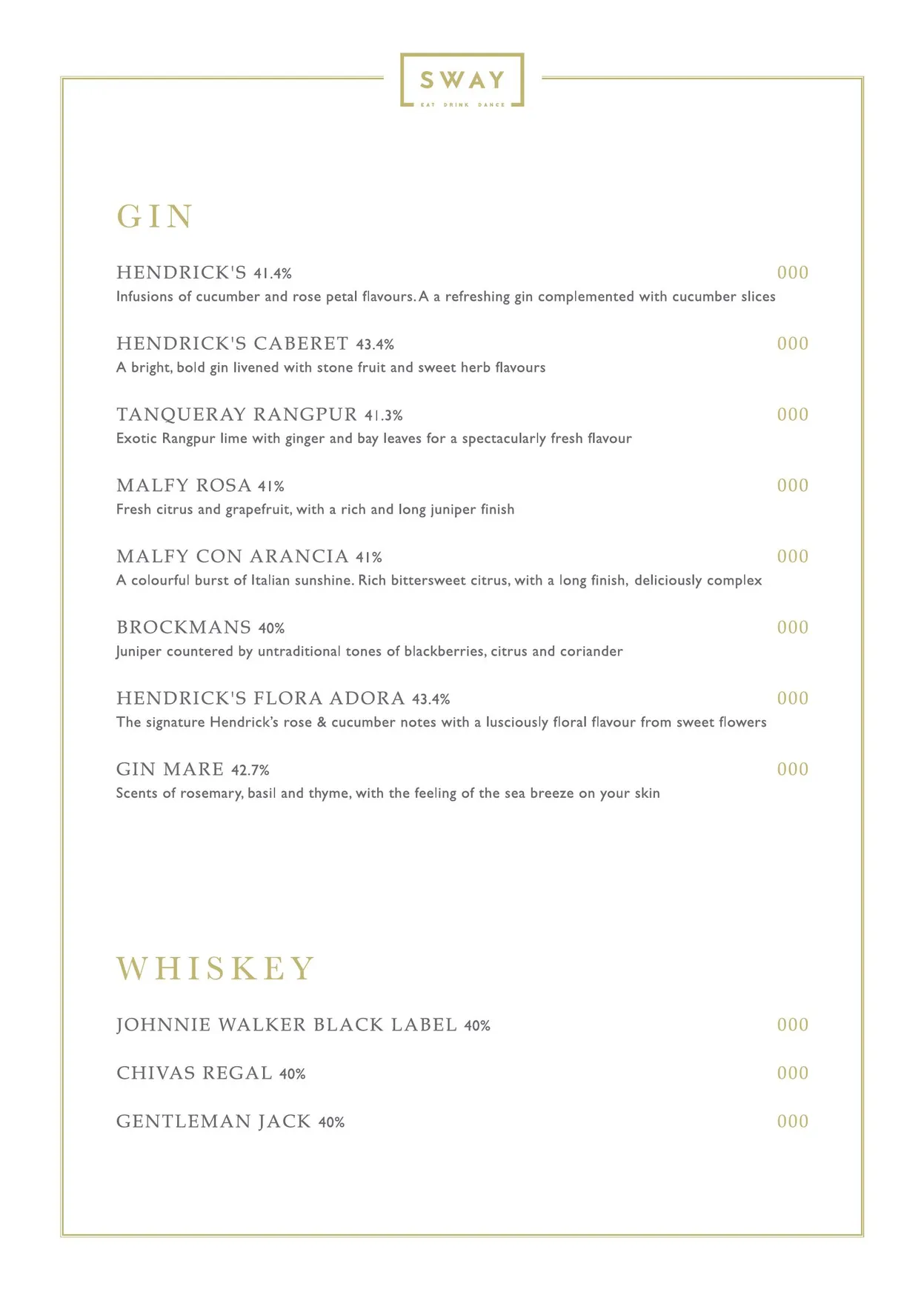 Mayamama at Sway menu, page 12