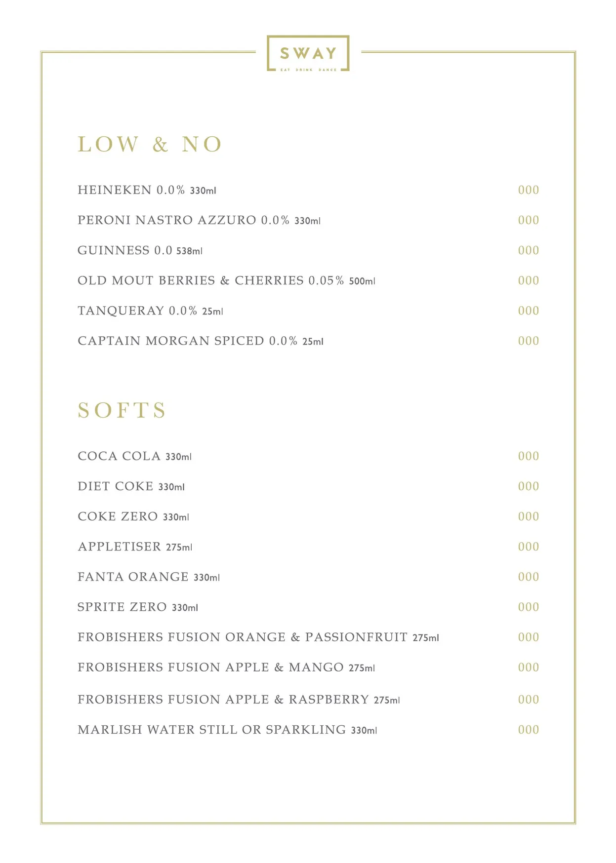Mayamama at Sway menu, page 14