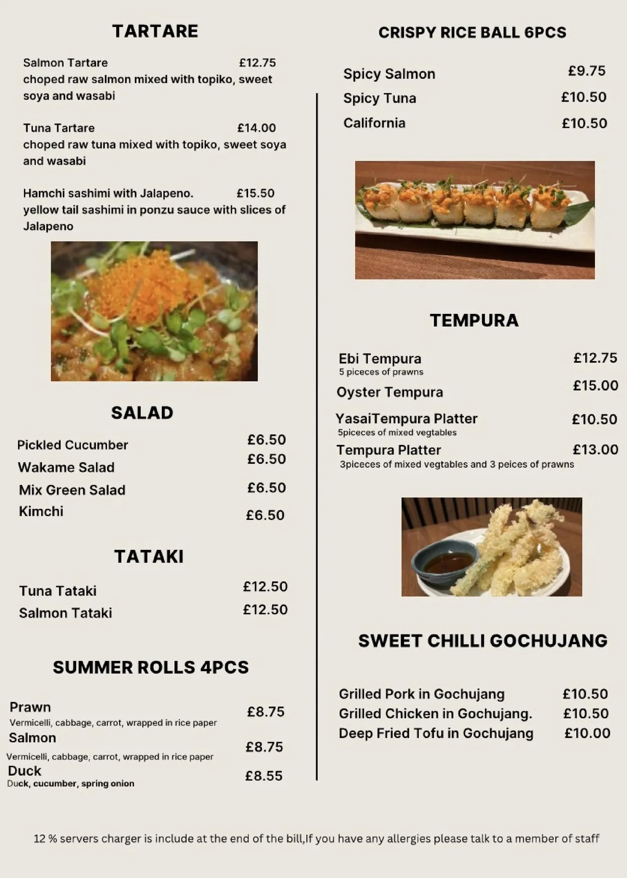 Doumo Fitzrovia menu, page 7