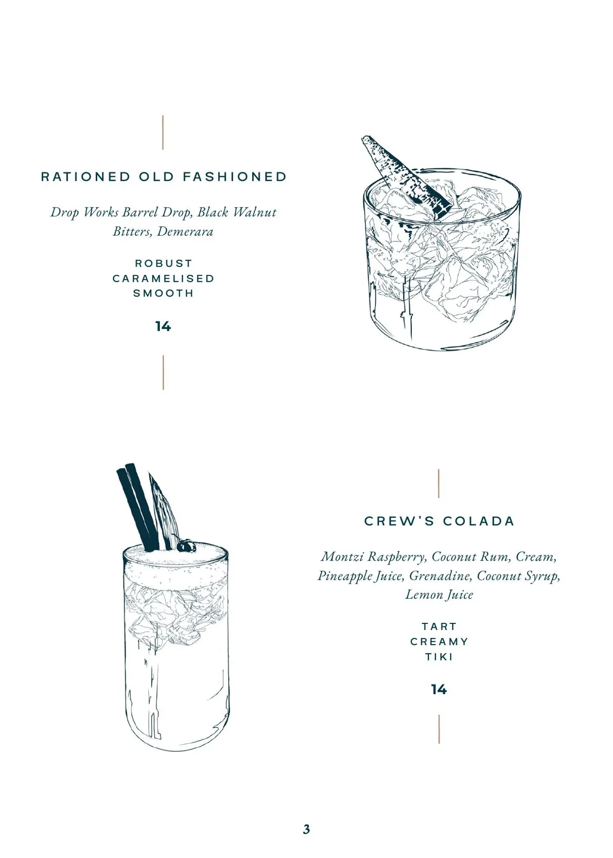 Daffodil menu, page 5