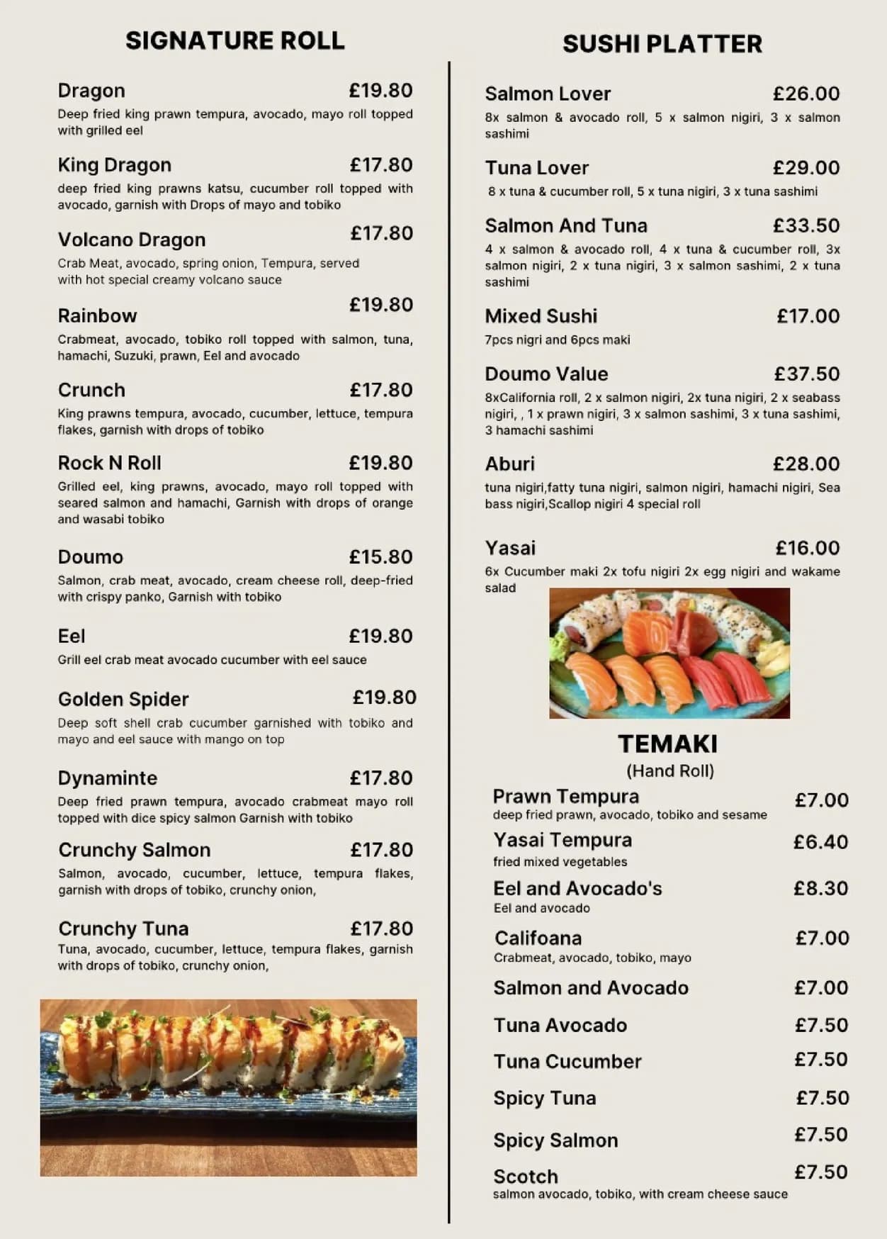 Doumo Great Portland Street menu, page 6