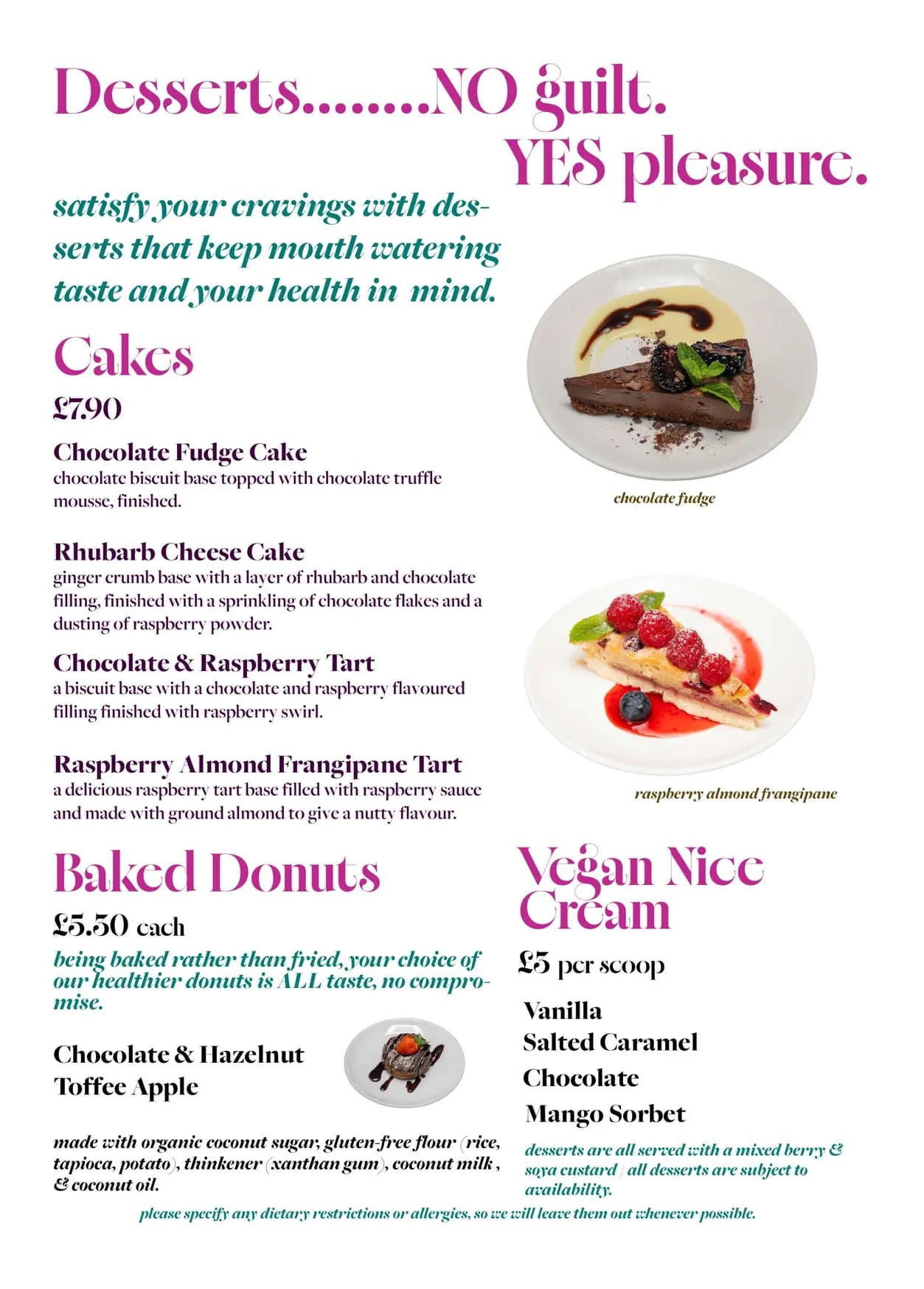 Vantra menu, page 4