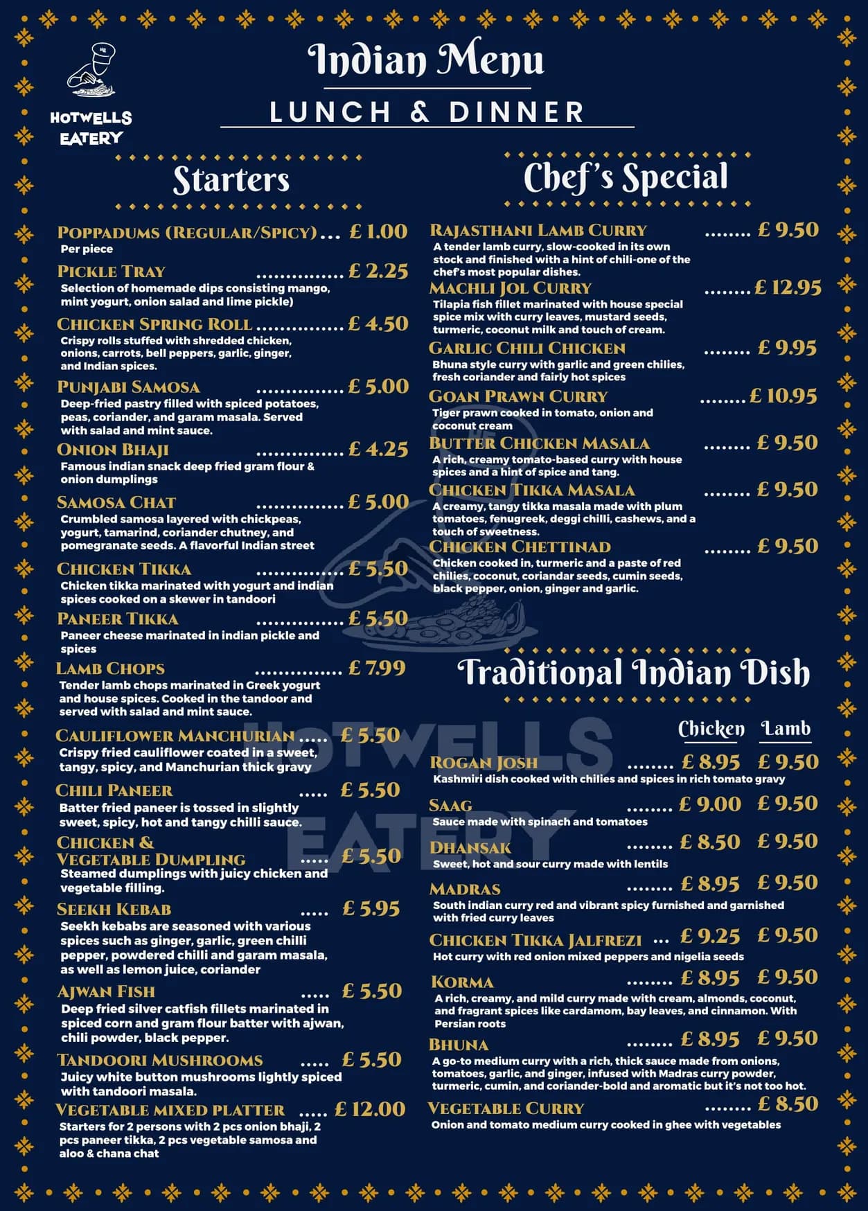 Hotwells Eatery menu, page 2