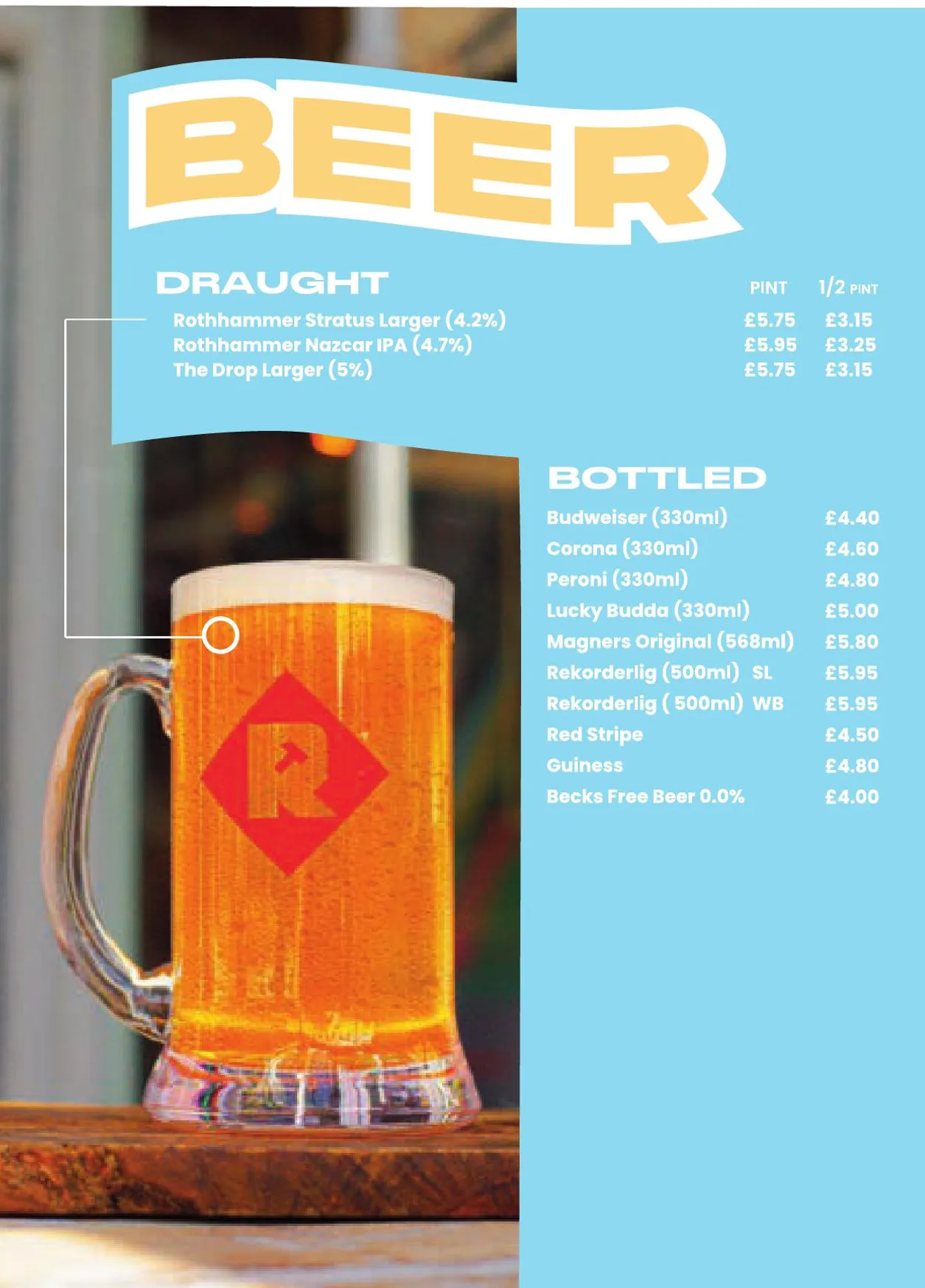 The Drop menu, page 9