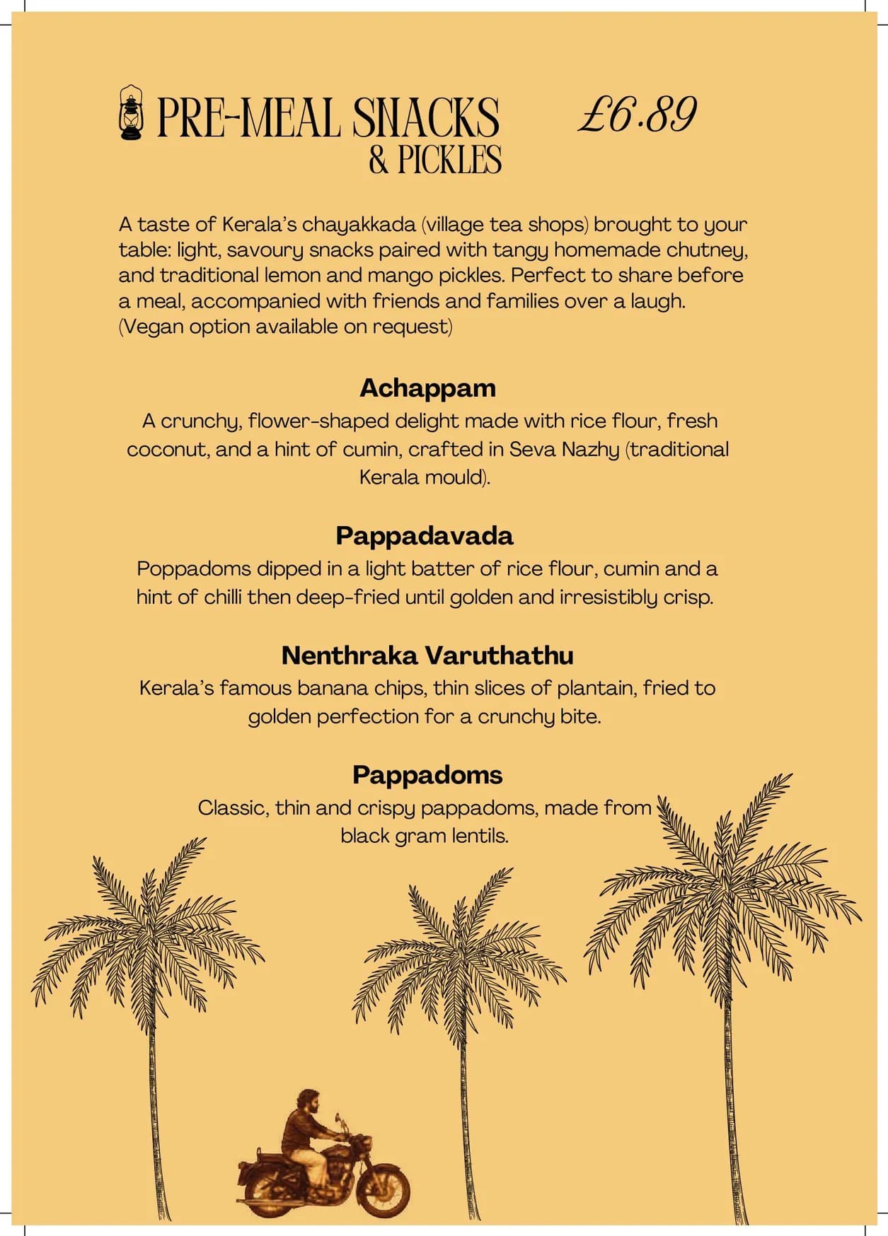 Kayal menu, page 4