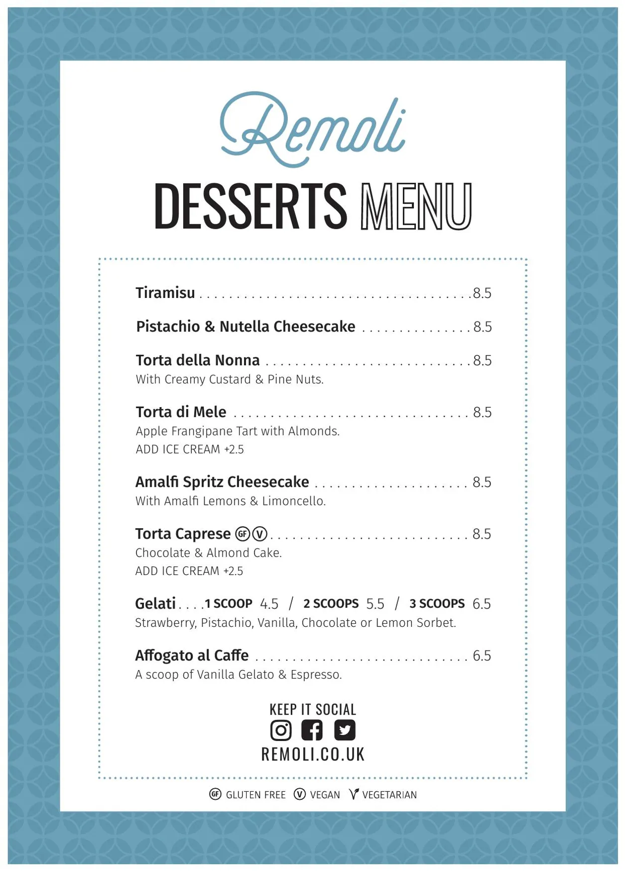 Remoli Ealing Broadway menu, page 4