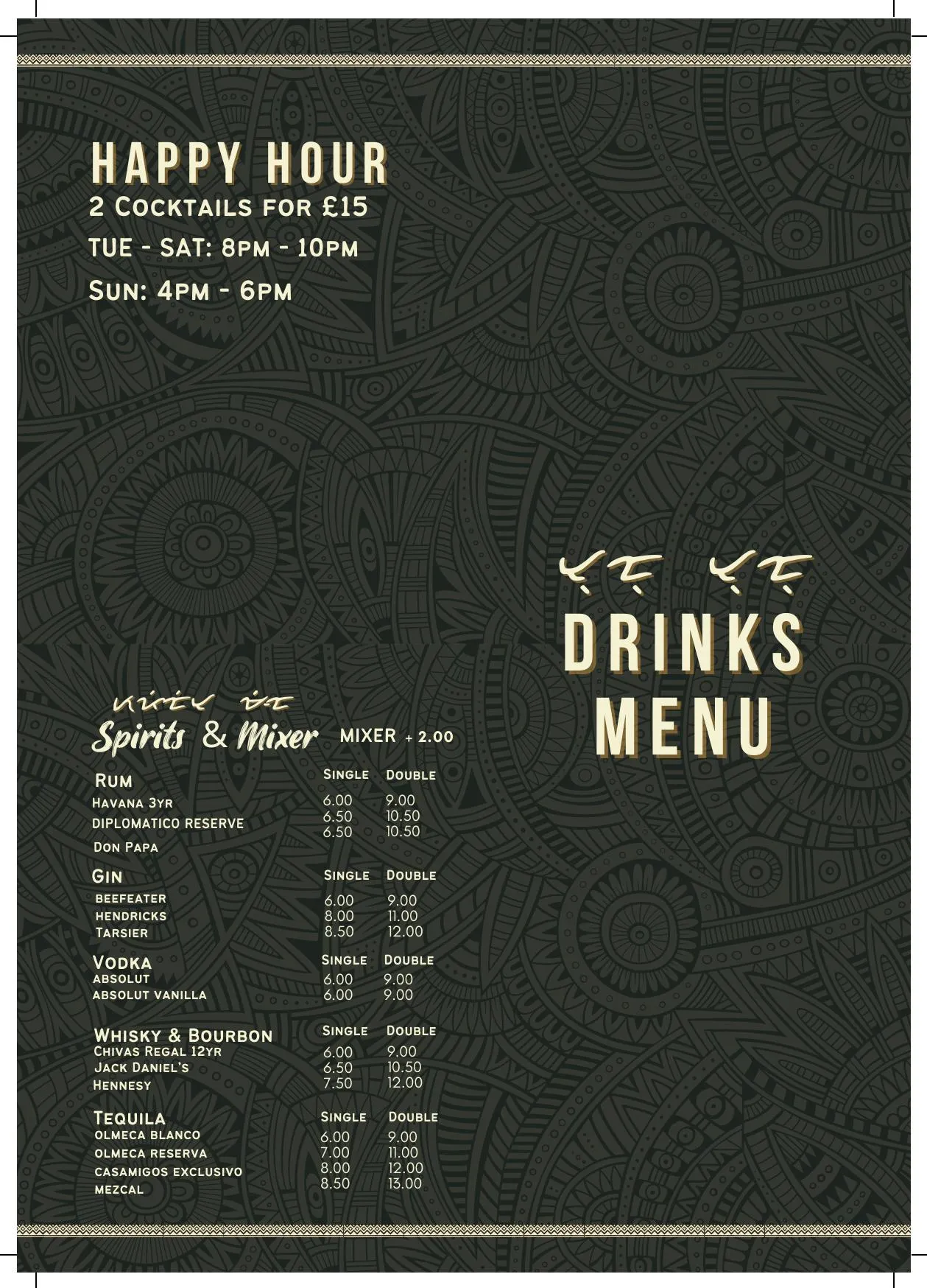 Turo Turo menu, page 2