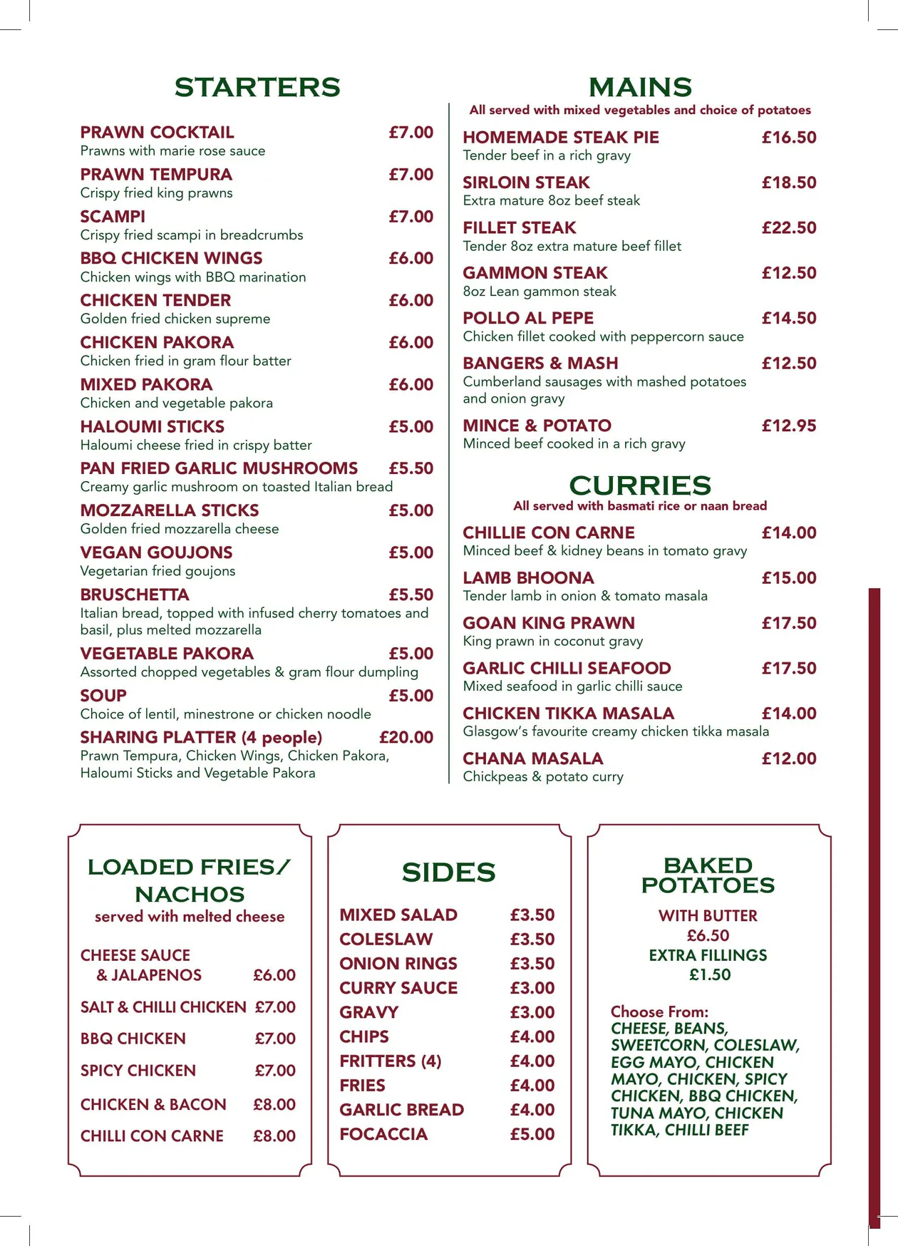 Cafe Zecchino menu, page 2