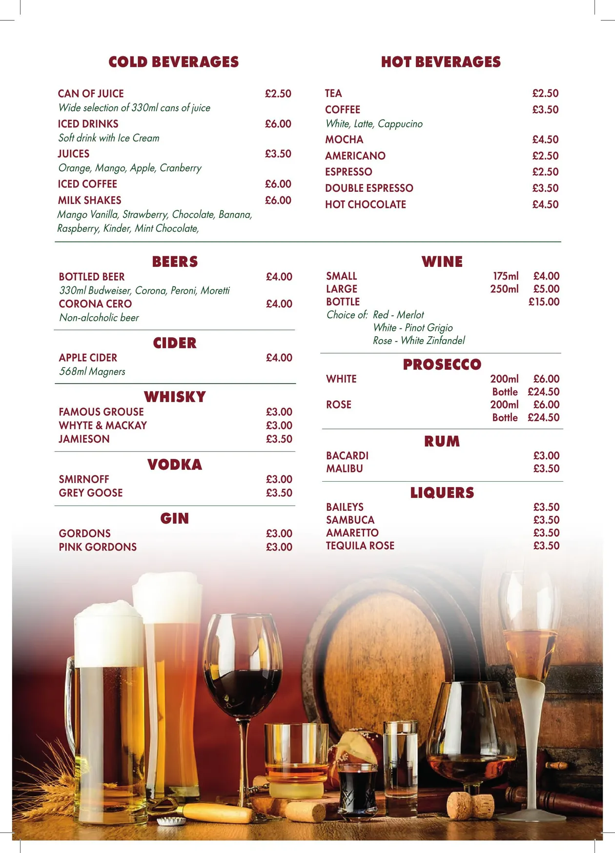 Cafe Zecchino menu, page 4