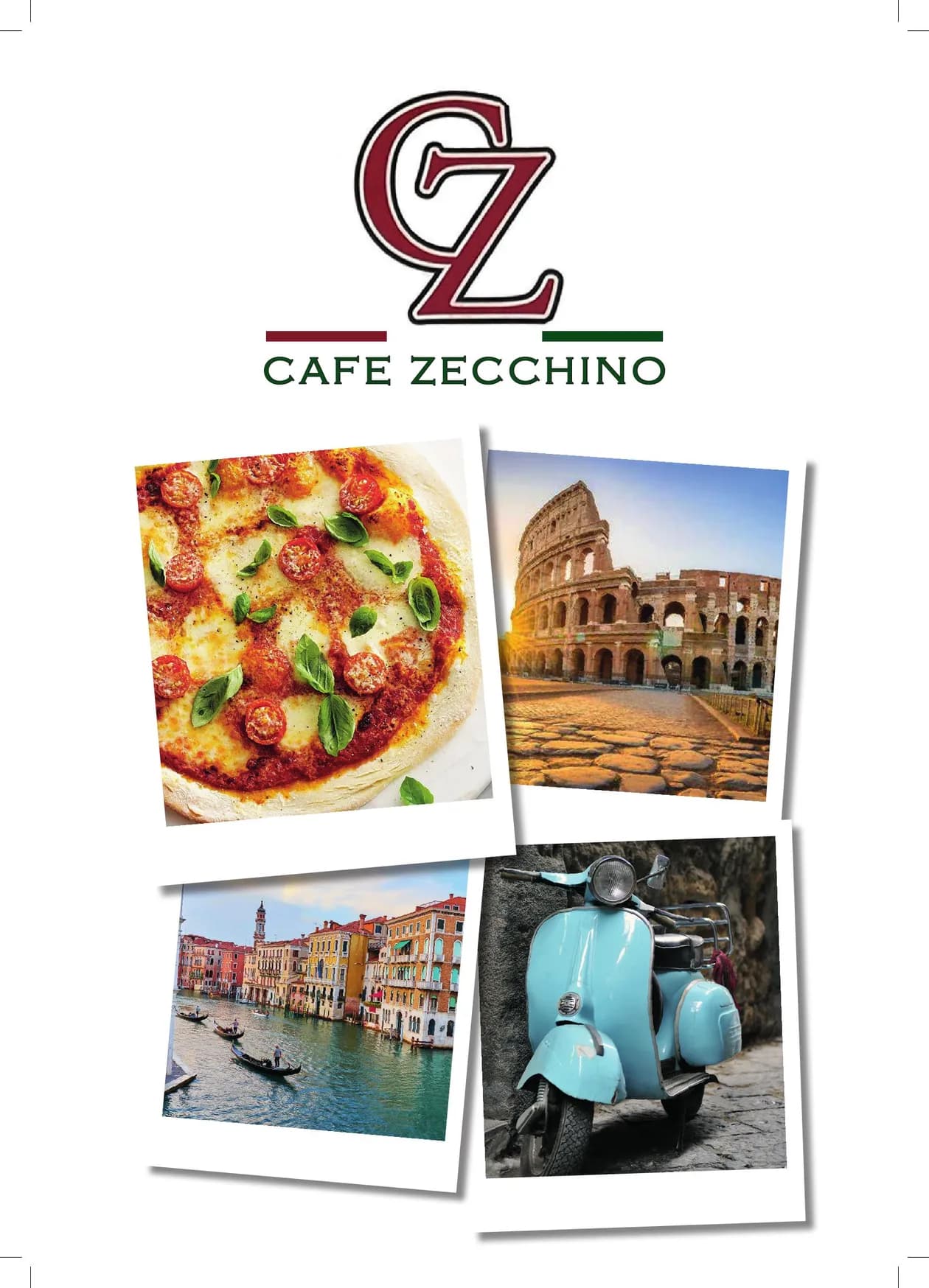 Cafe Zecchino menu, page 1