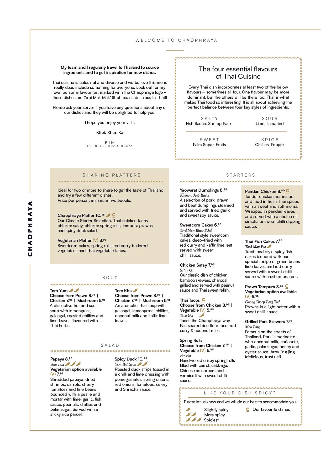 Chaophraya - Glasgow menu, page 2