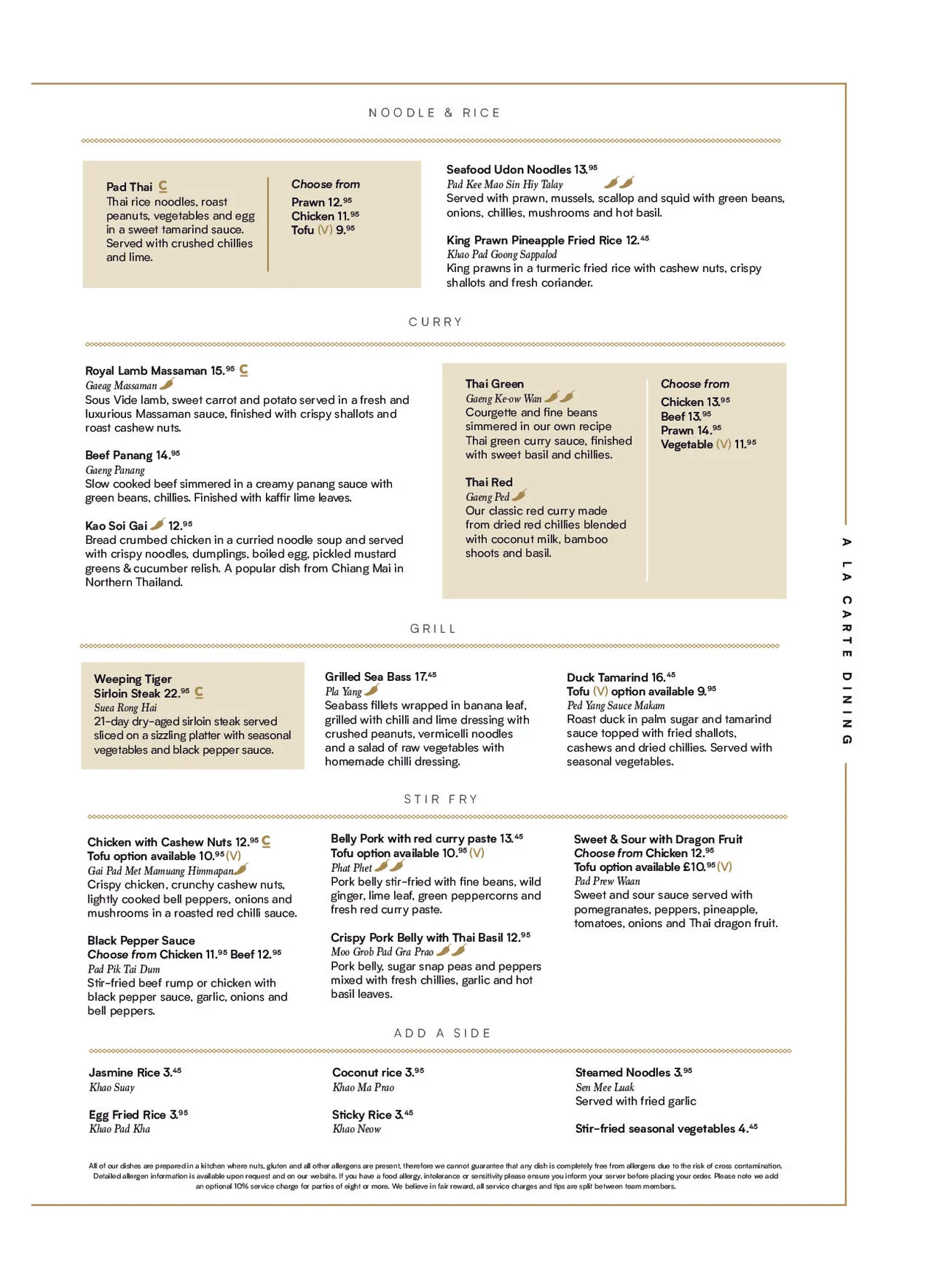 Chaophraya - Glasgow menu, page 3
