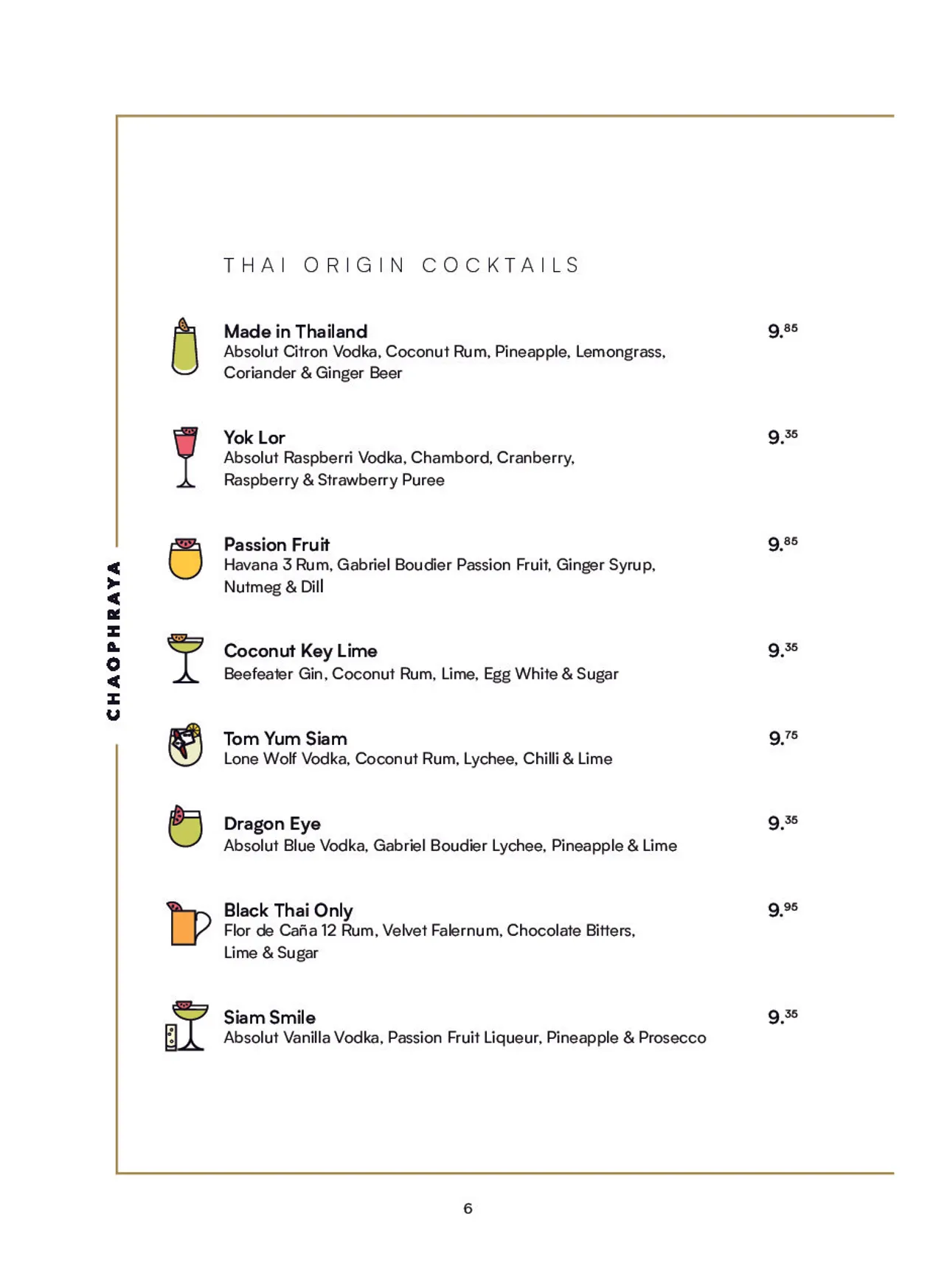Chaophraya - Glasgow menu, page 11