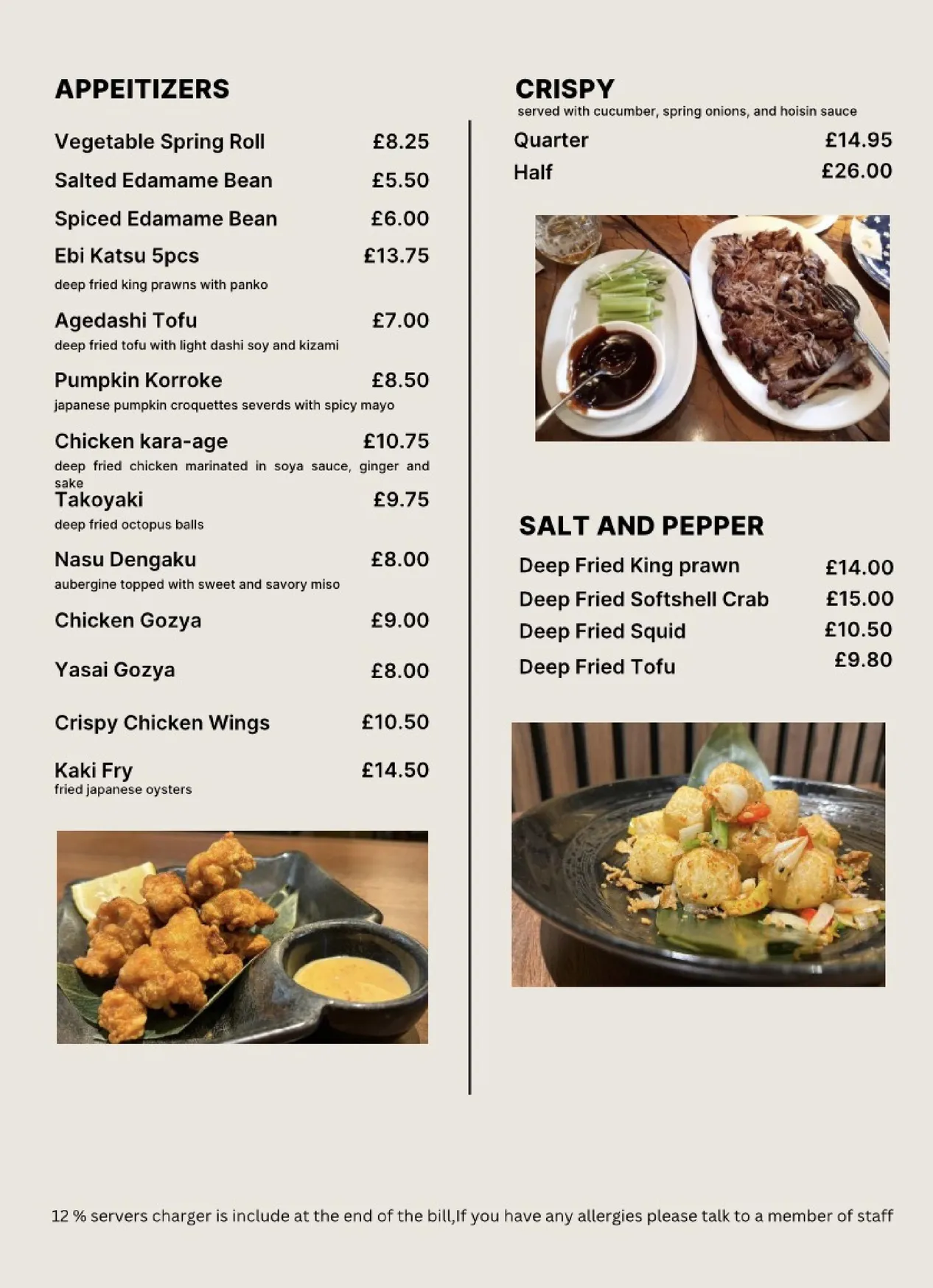 Doumo Great Portland Street menu, page 2