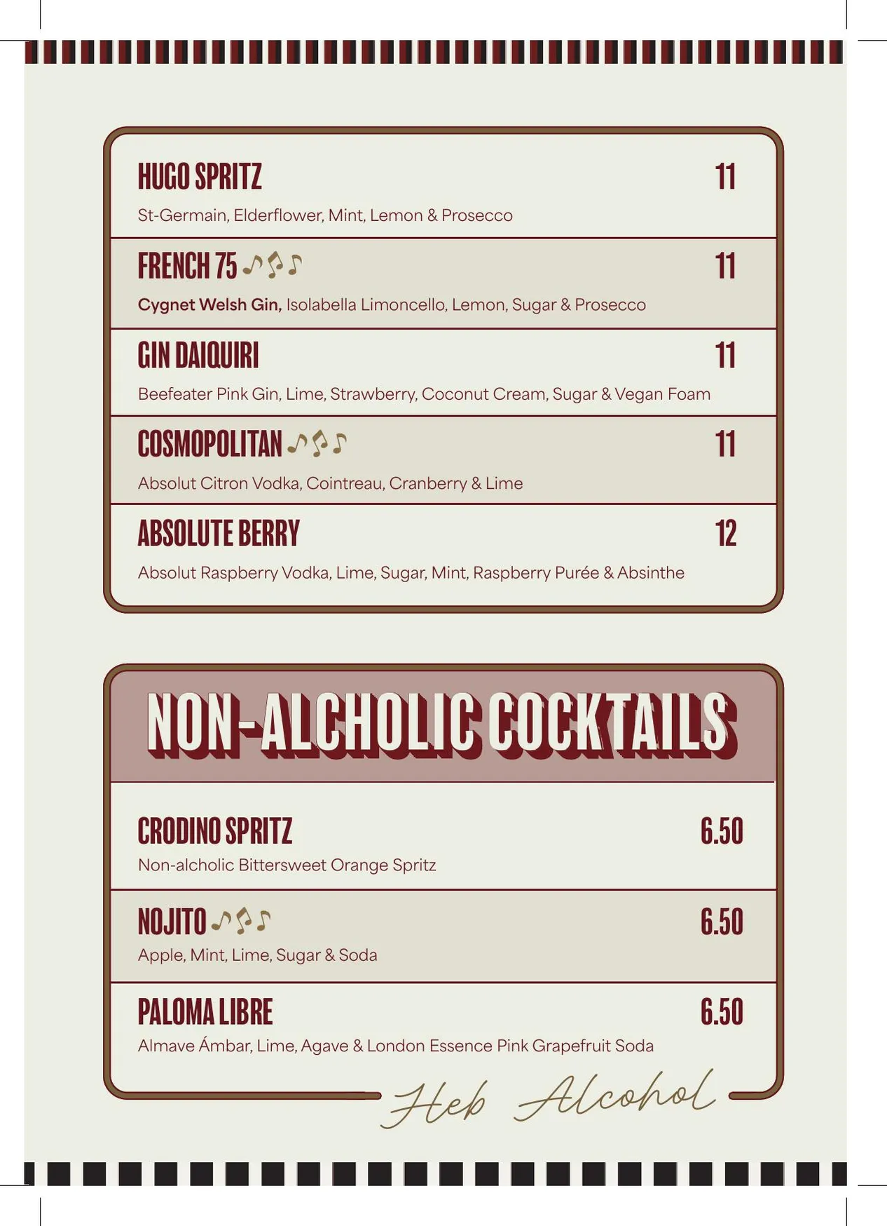 Piano Works menu, page 5