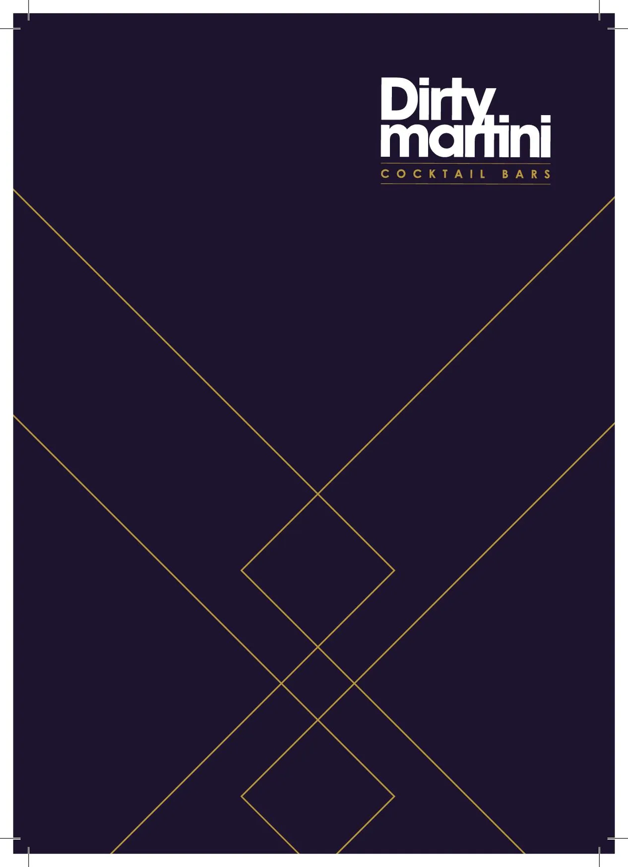 Dirty Martini menu, page 2