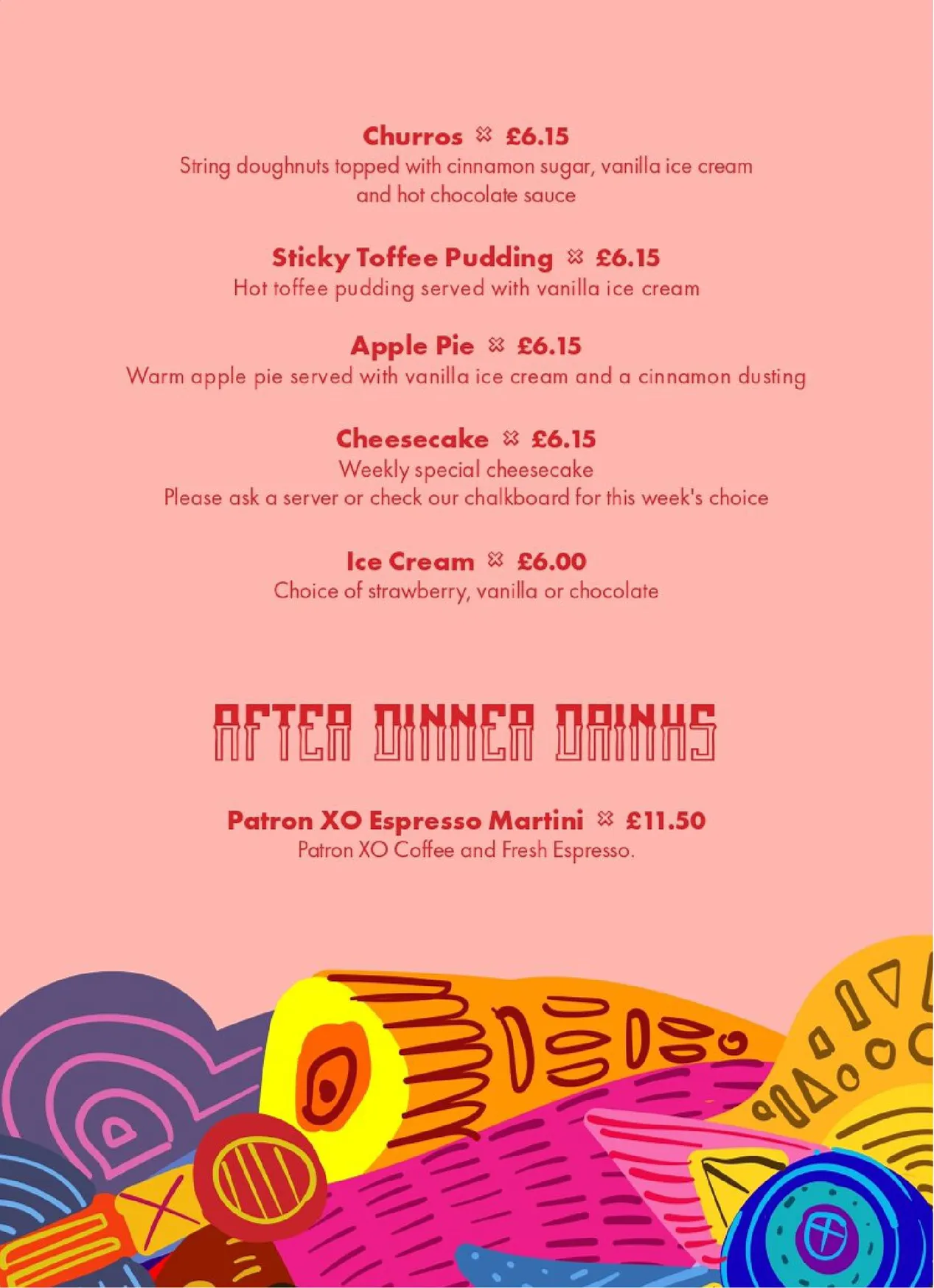 Café Sol menu, page 4