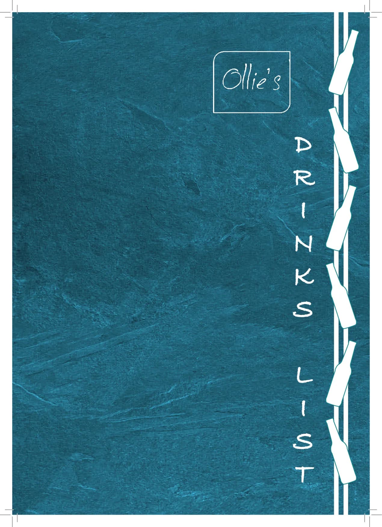 Ollie's menu, page 3