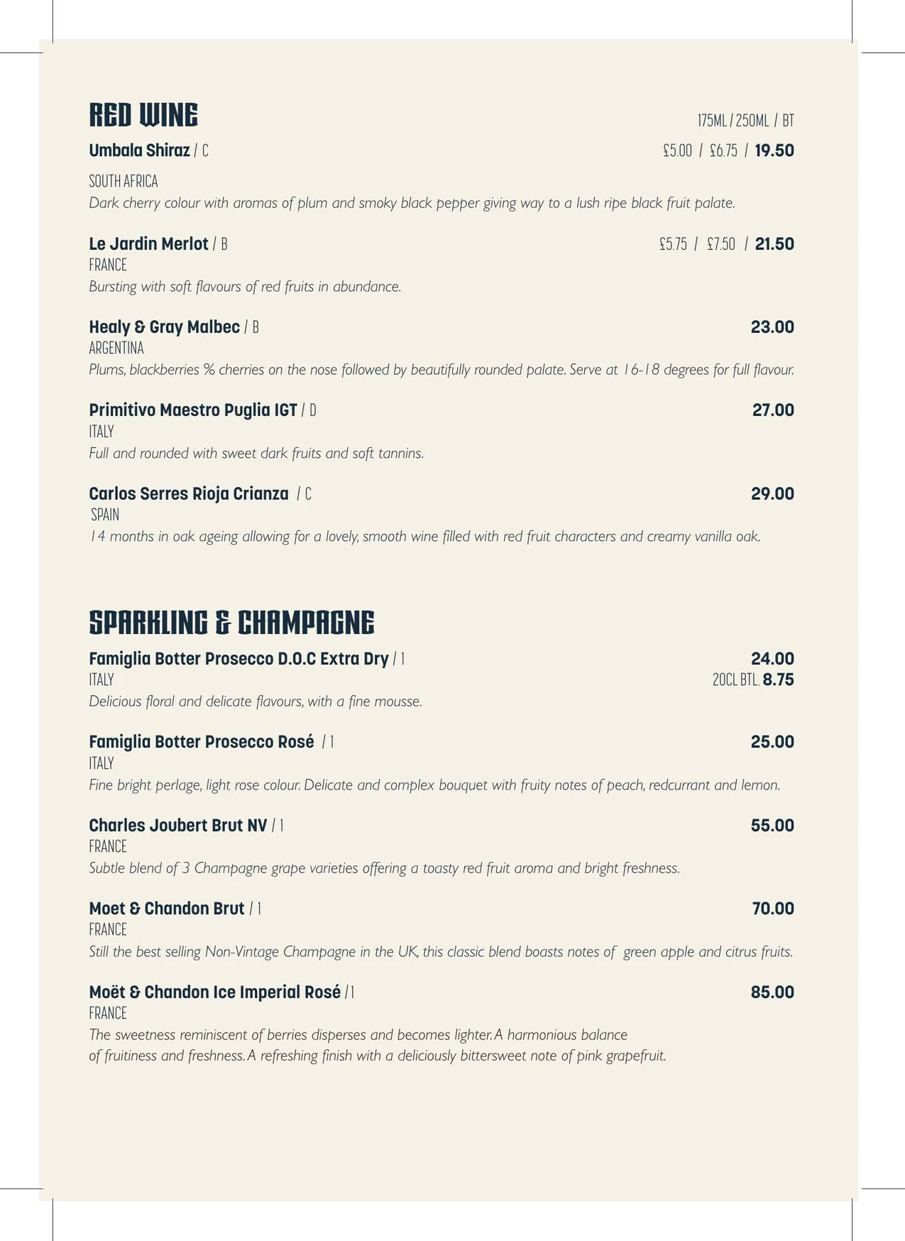 Bikaneri Bar & Restaurant menu, page 5
