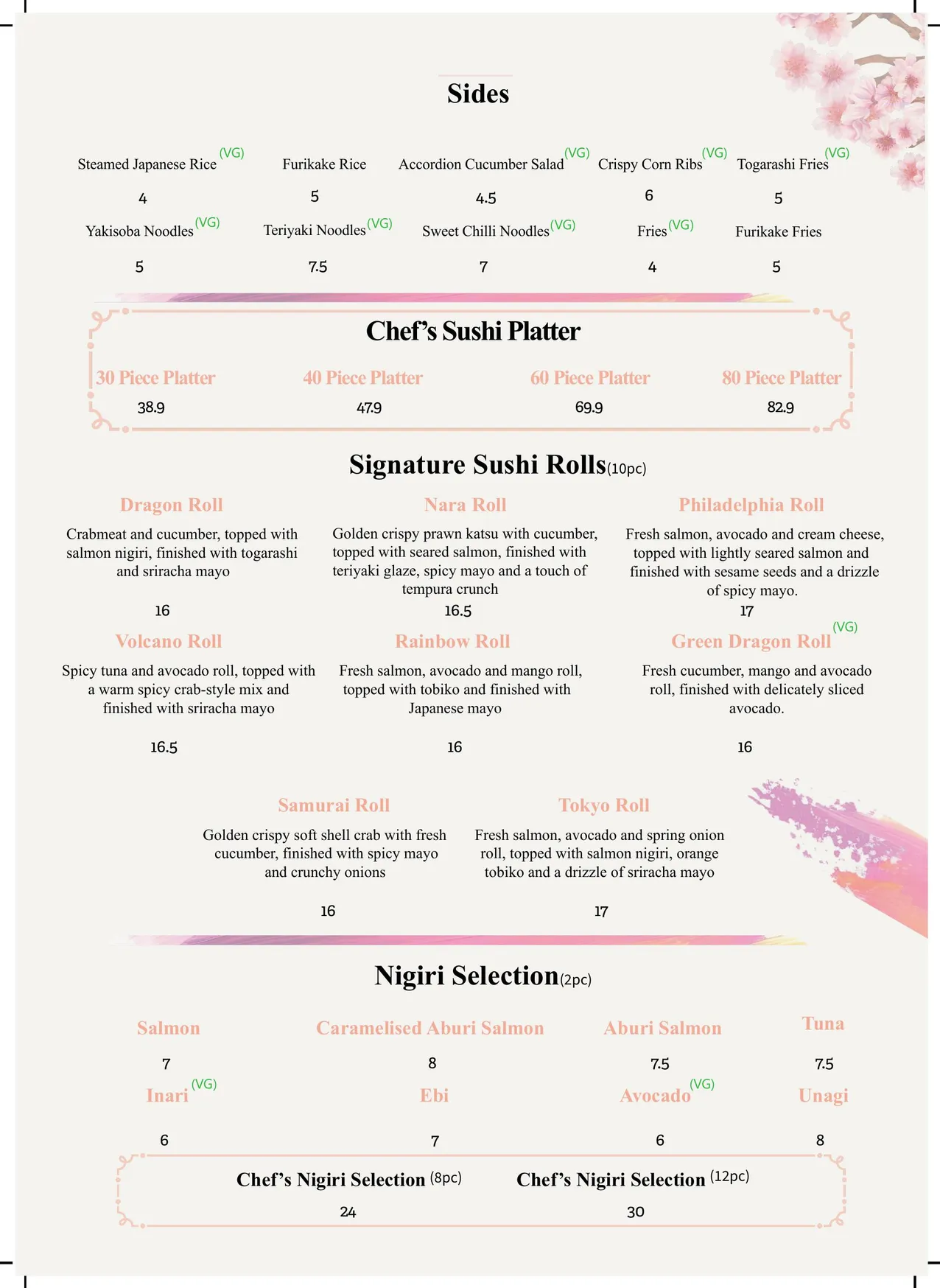 Nara Roll menu, page 5